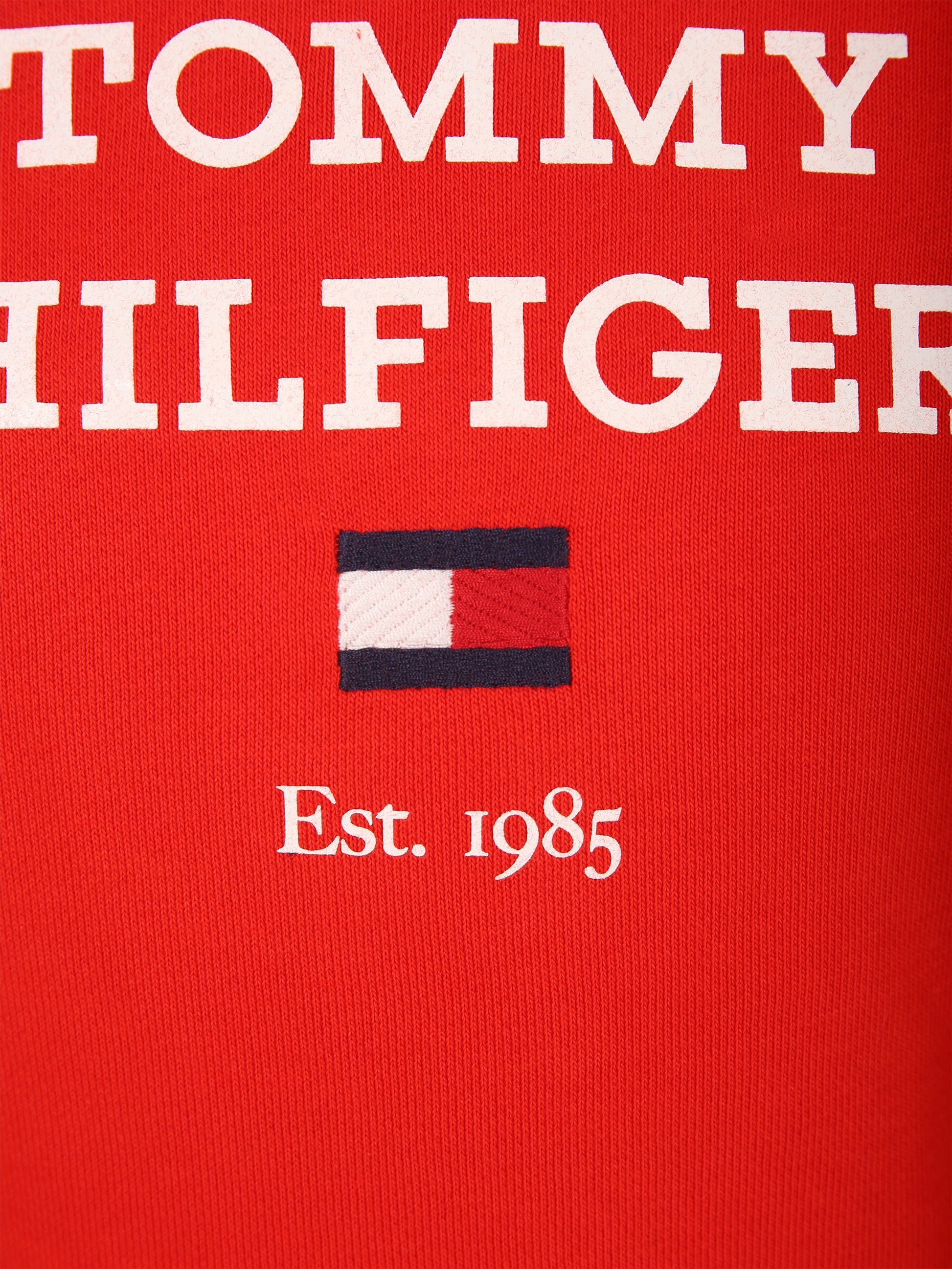 Felpa rossa per bambino con logo,Tommy Hilfiger Junior,23FMTHKB0KB08713J XND