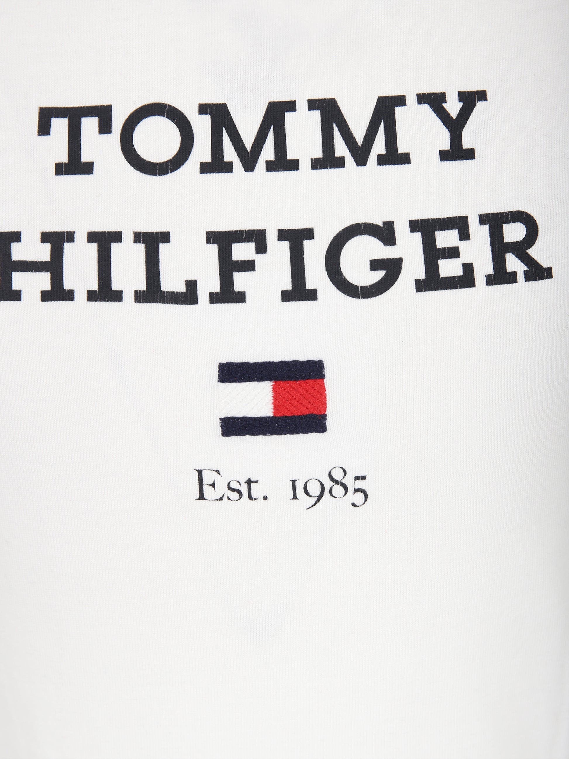 T-shirt bianca per bambini con logo,Tommy Hilfiger Junior,23FMTHKB0KB08671J YBR