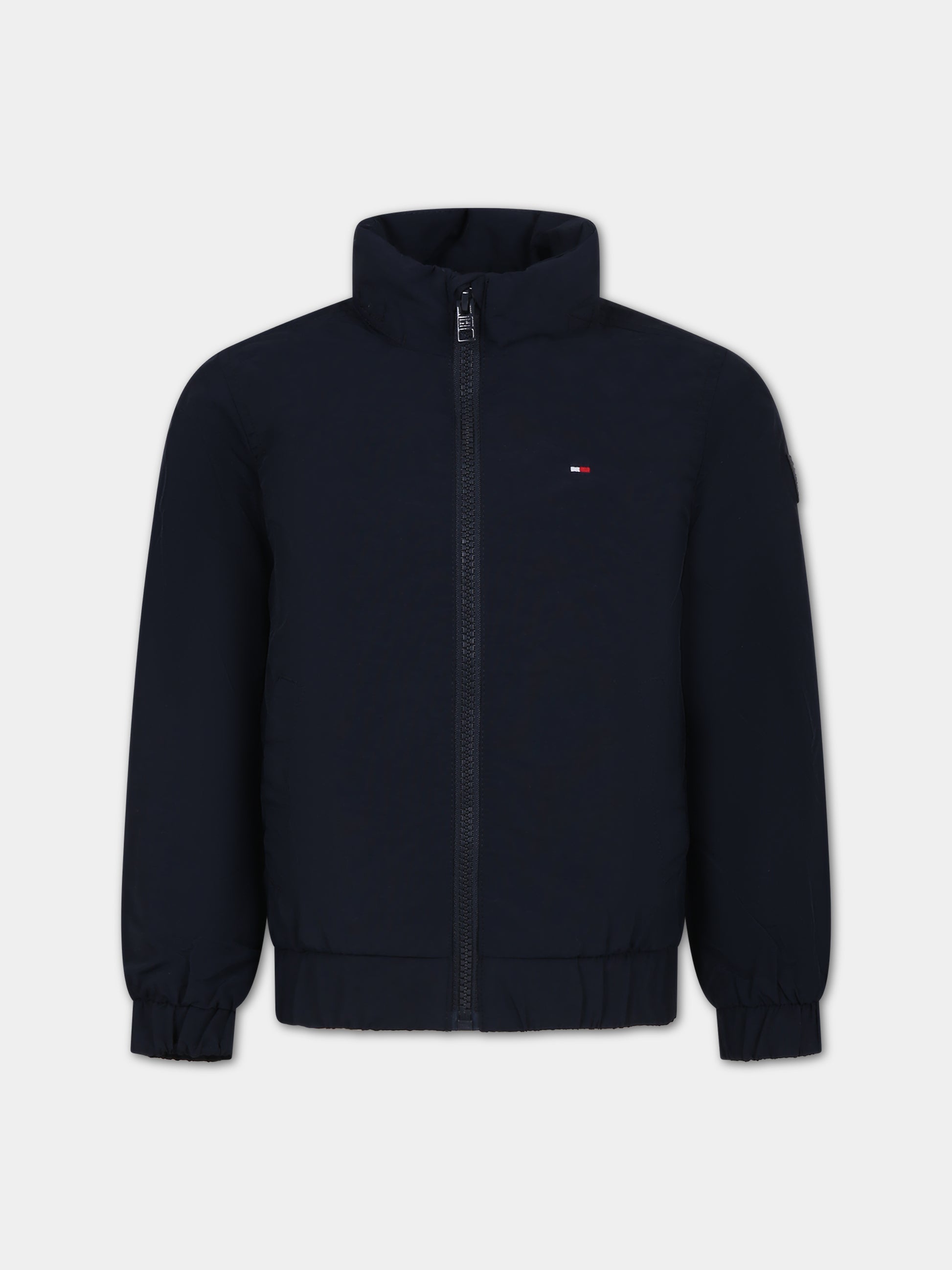 Giubbotto blu per bambino con logo,Tommy Hilfiger Junior,23FMTHKB0KB09104J DW5