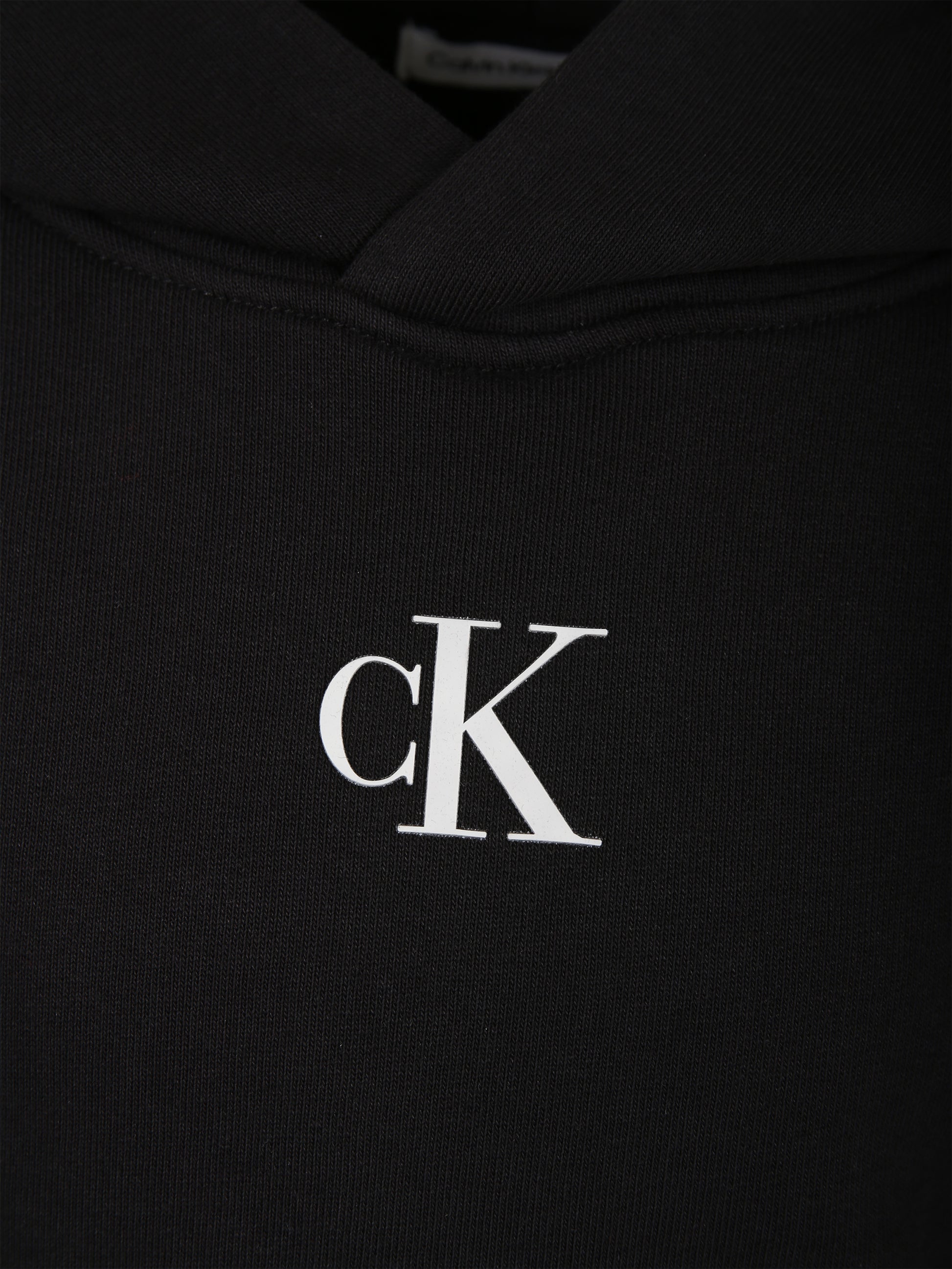 Felpa nera per bambina con logo,Calvin Klein Kids,23FMCKIG0IG02139 BEH