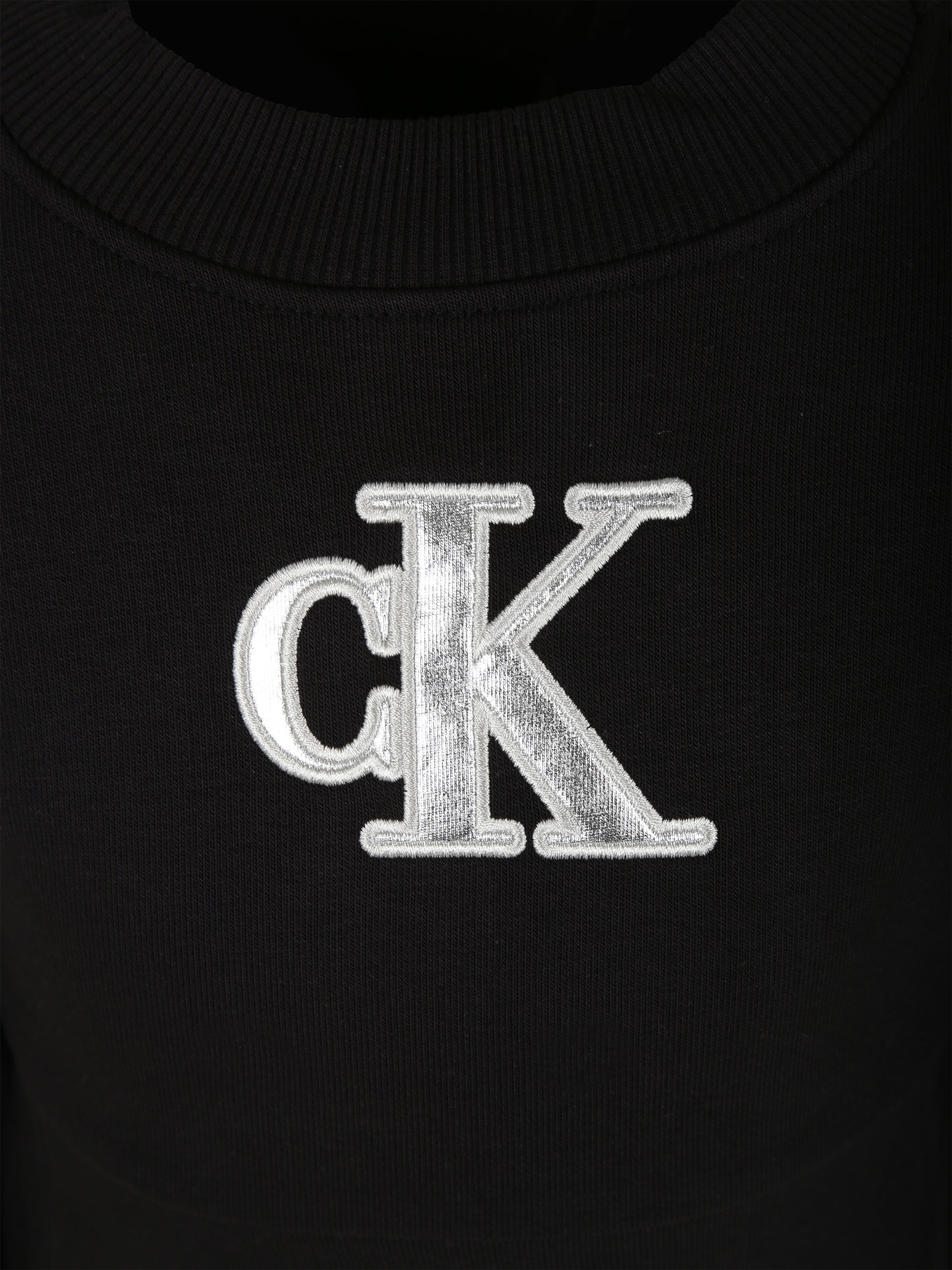 Vestito nero per bambina con logo,Calvin Klein Kids,23FMCKIG0IG02315 BEH