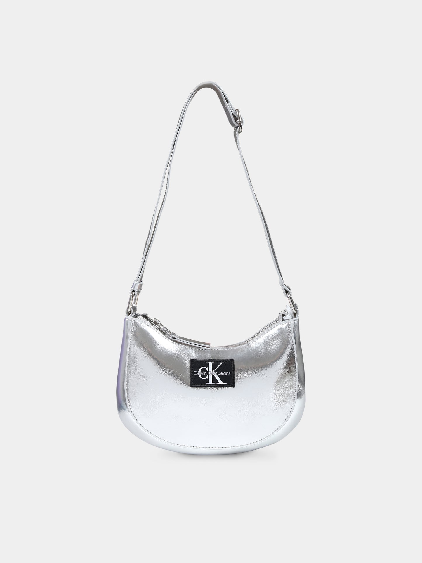 Borsa argento per bambina con logo,Calvin Klein Kids,23FMCKIU0IU00560 0IM