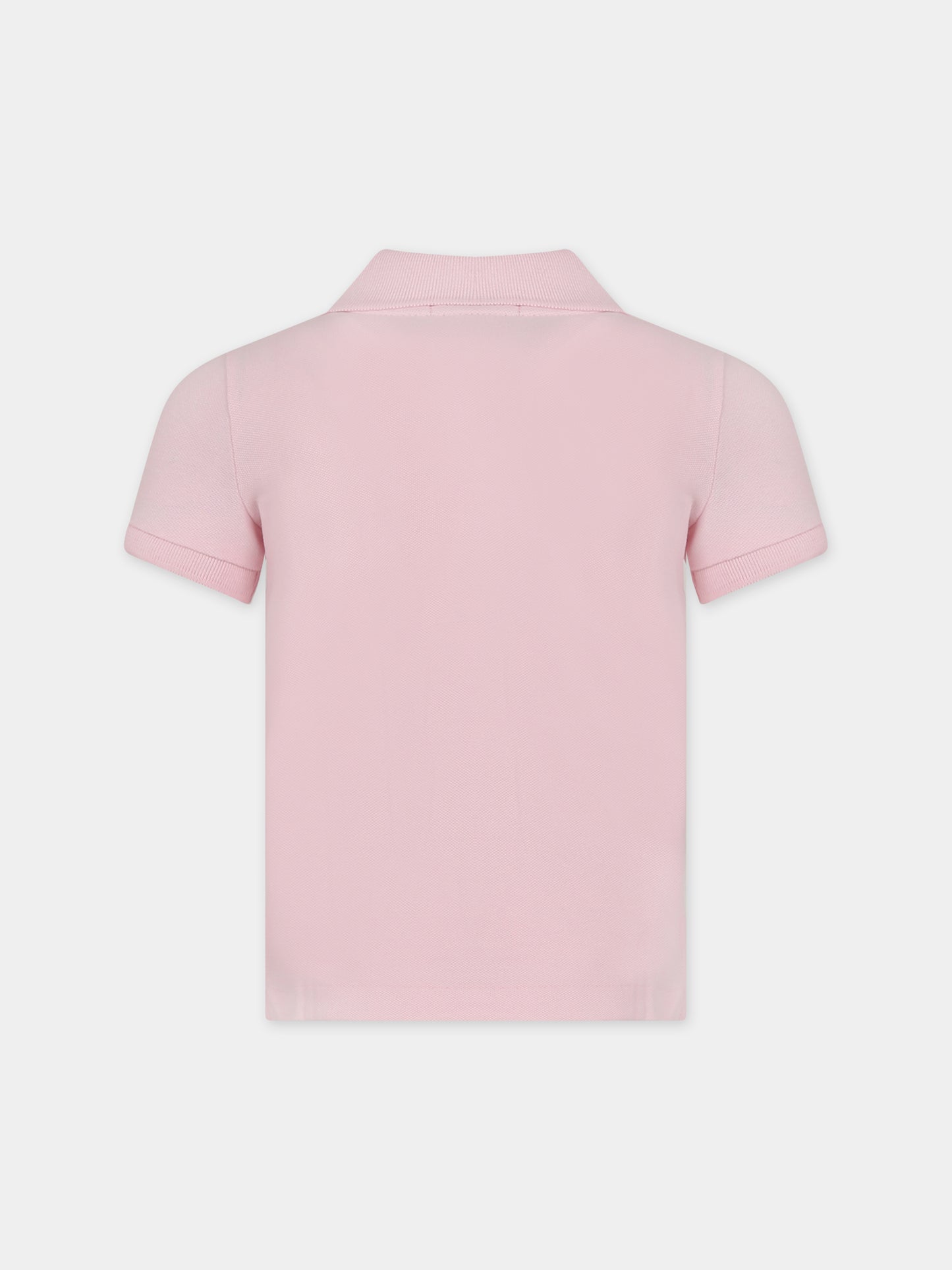 Polo rosa per bambina con cavallino,Ralph Lauren Kids,573242011