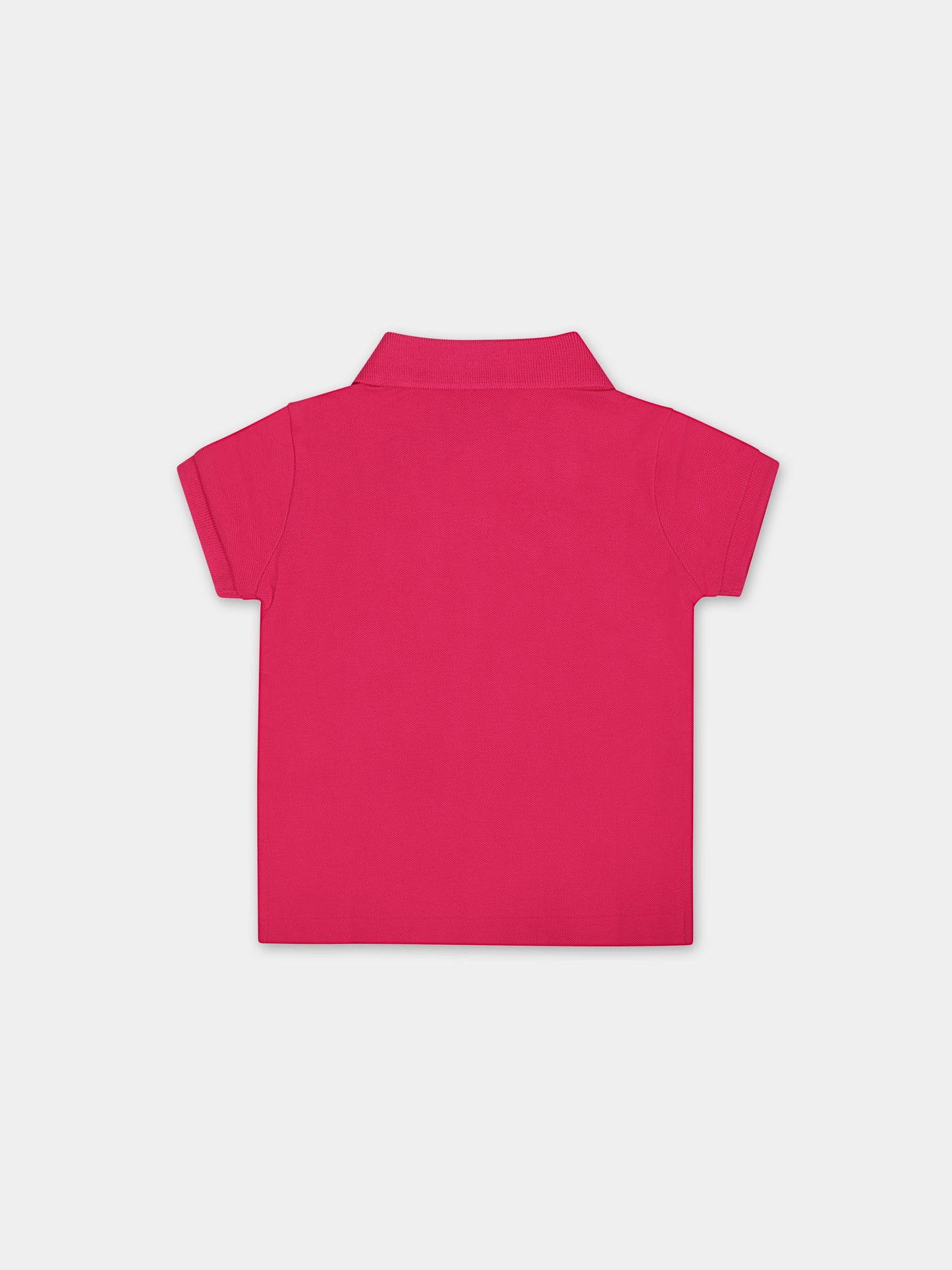 Polo fucsia per neonata con cavallino,Ralph Lauren Kids,698589129