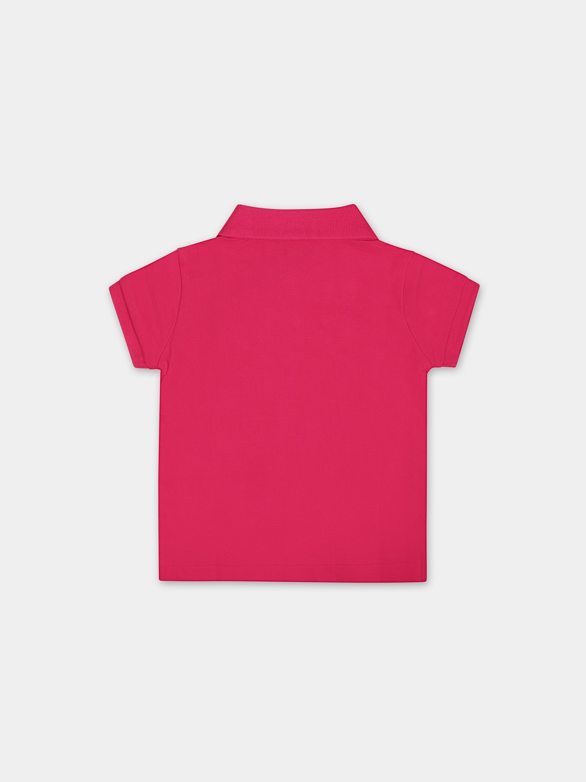 Polo fucsia per neonata con cavallino,Ralph Lauren Kids,698589129