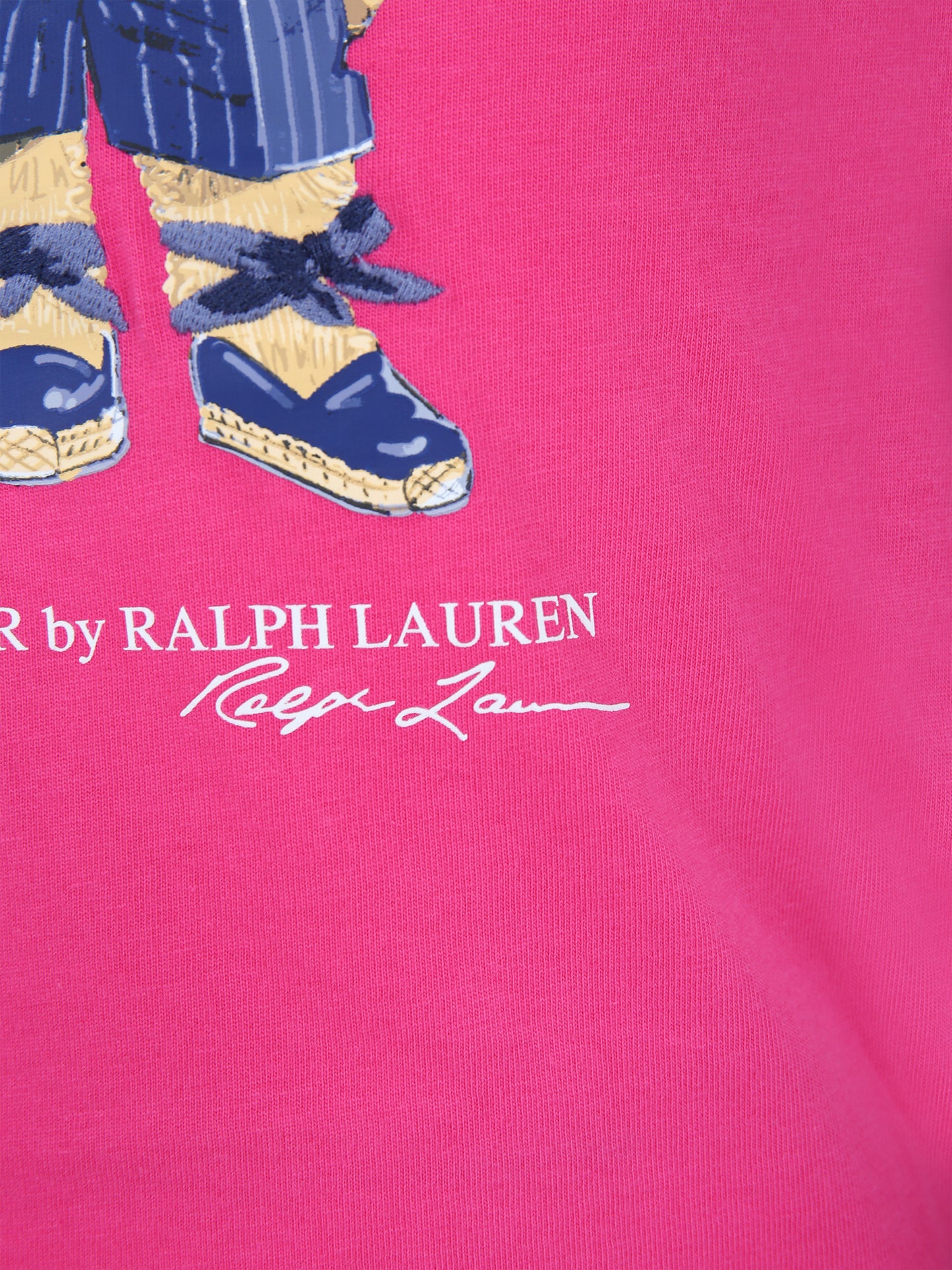 T-shirt fucsia per bambina con Polo Bear,Ralph Lauren Kids,929931001