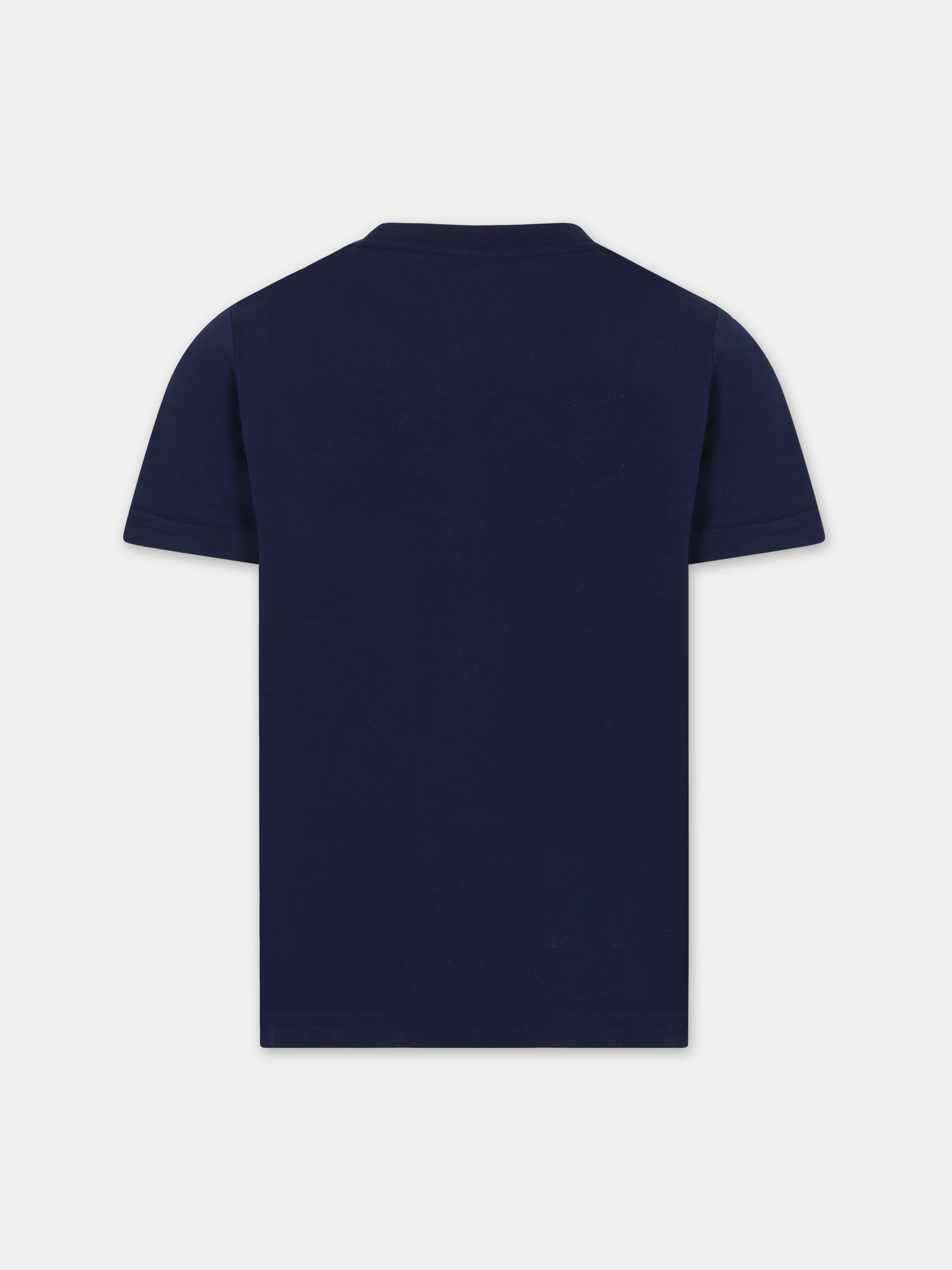 T-shirt blu per bambino con Polo bear,Ralph Lauren Kids,853828025