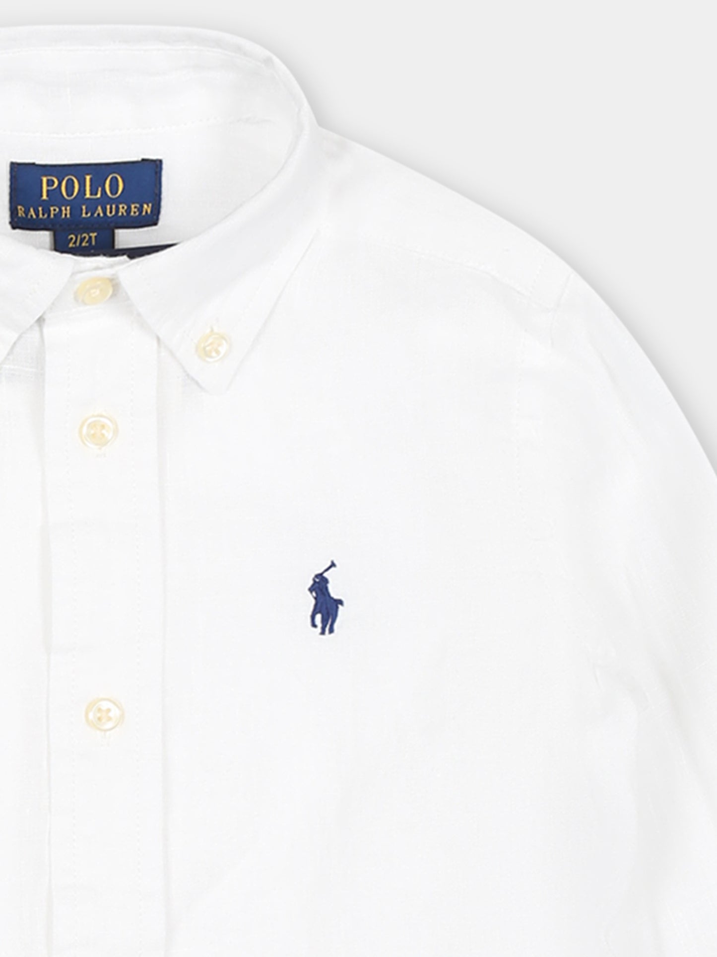 Camicia bianca per neonato con cavallino,Ralph Lauren Kids,865270005