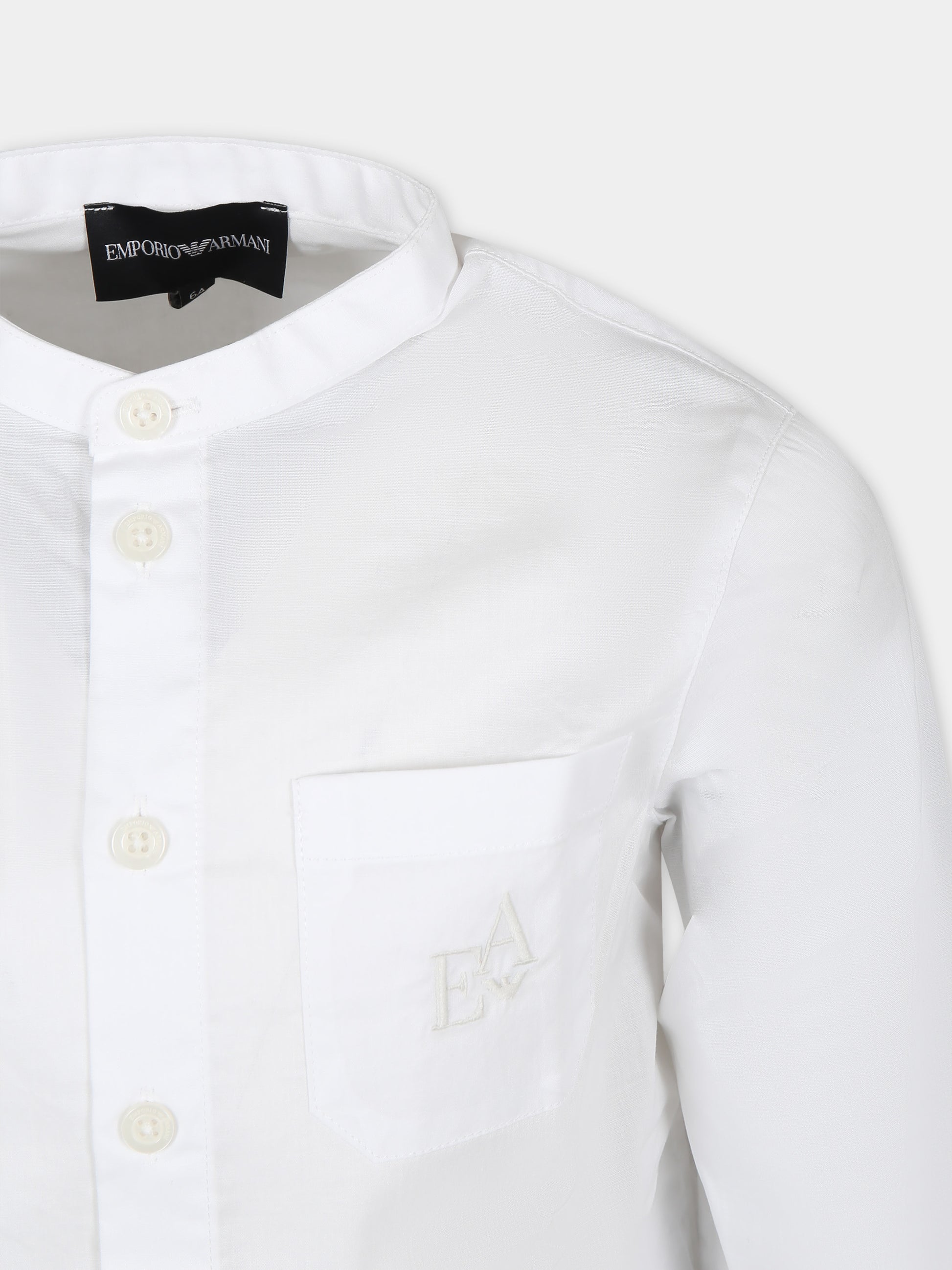 Completo elegante avorio per bambino con logo,Armani Junior,3D4VJ3 4NGDZ F125