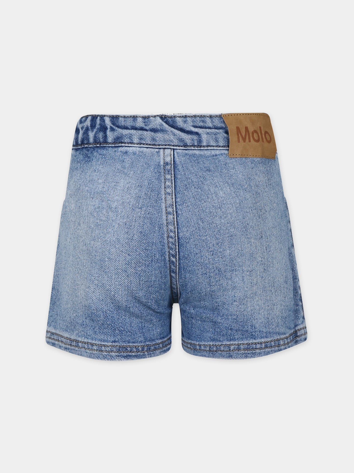 Shorts casual in denim Amanda per bambina,Molo,2S24H111 8933