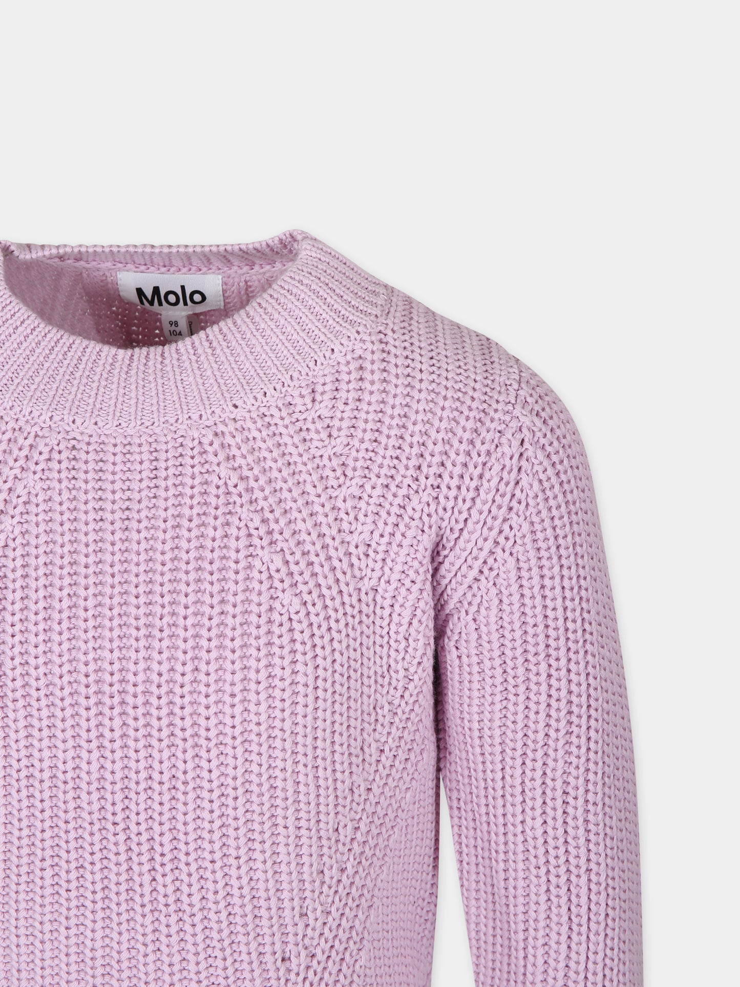 Maglione rosa per bambina,Molo,2S24K201 8764