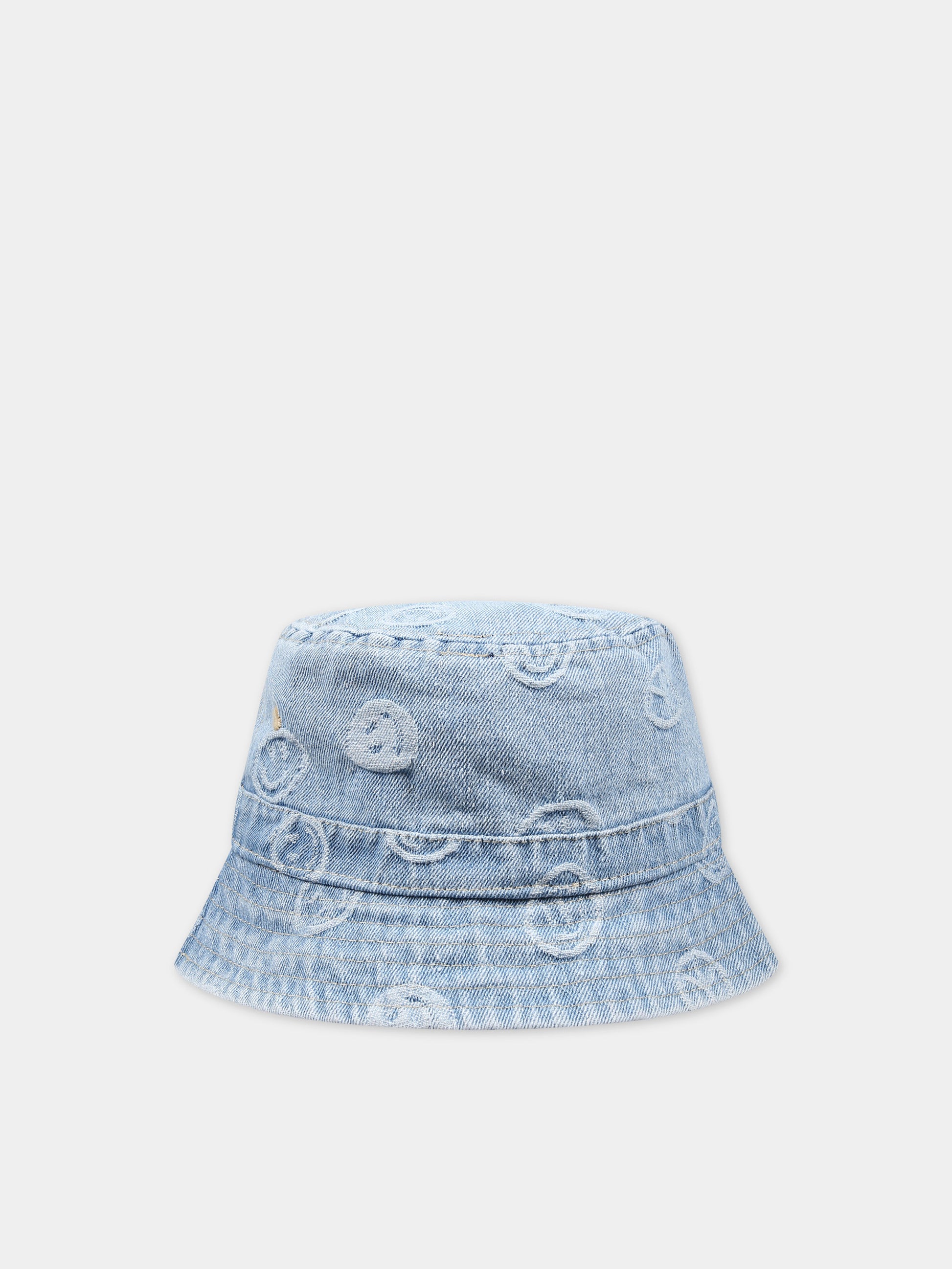 Cloche celeste in denim per bambini con smile,Molo,7S24T301 8903