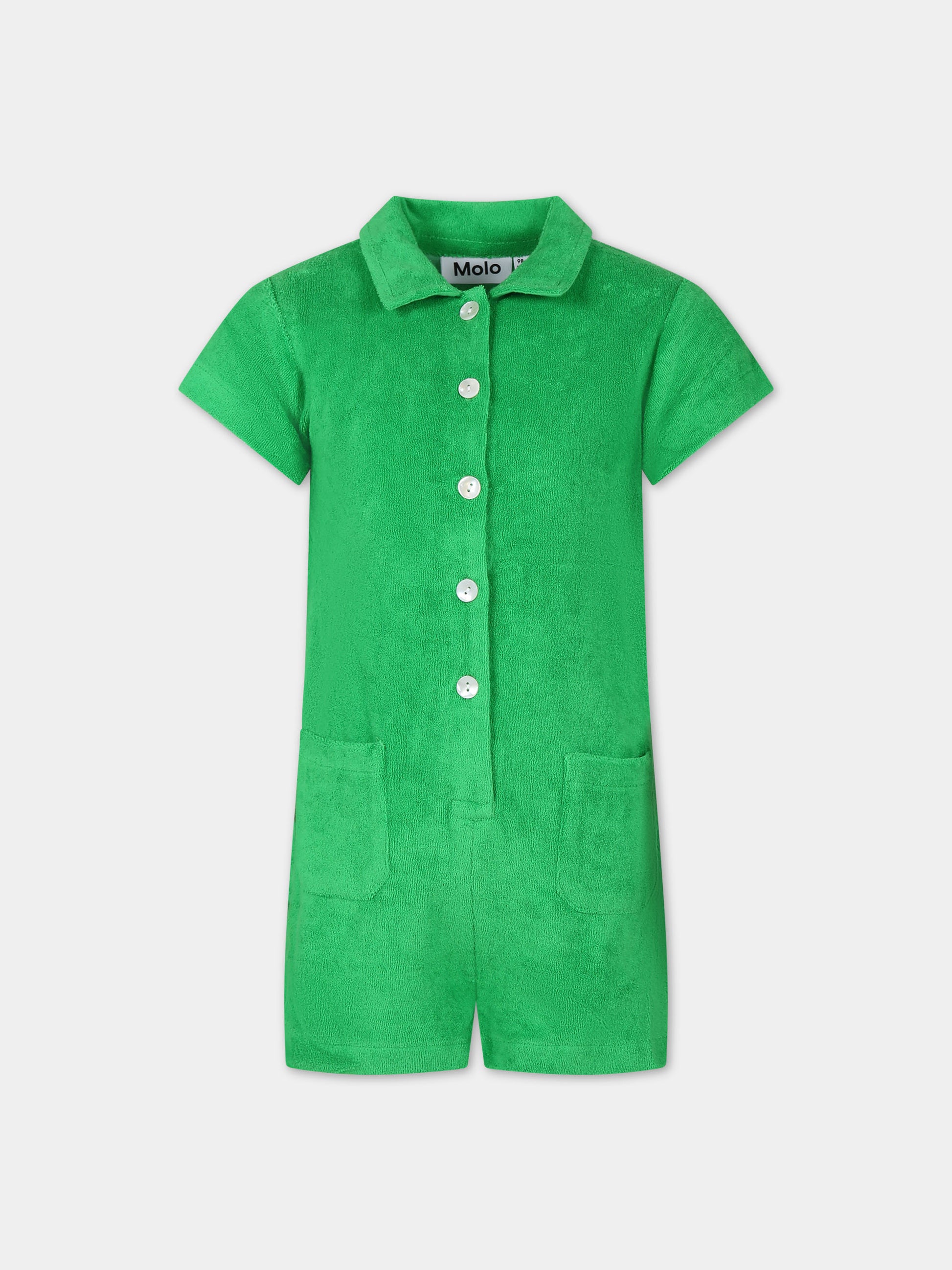 Jumpsuit verde per bambina,Molo,2S24I401 1368