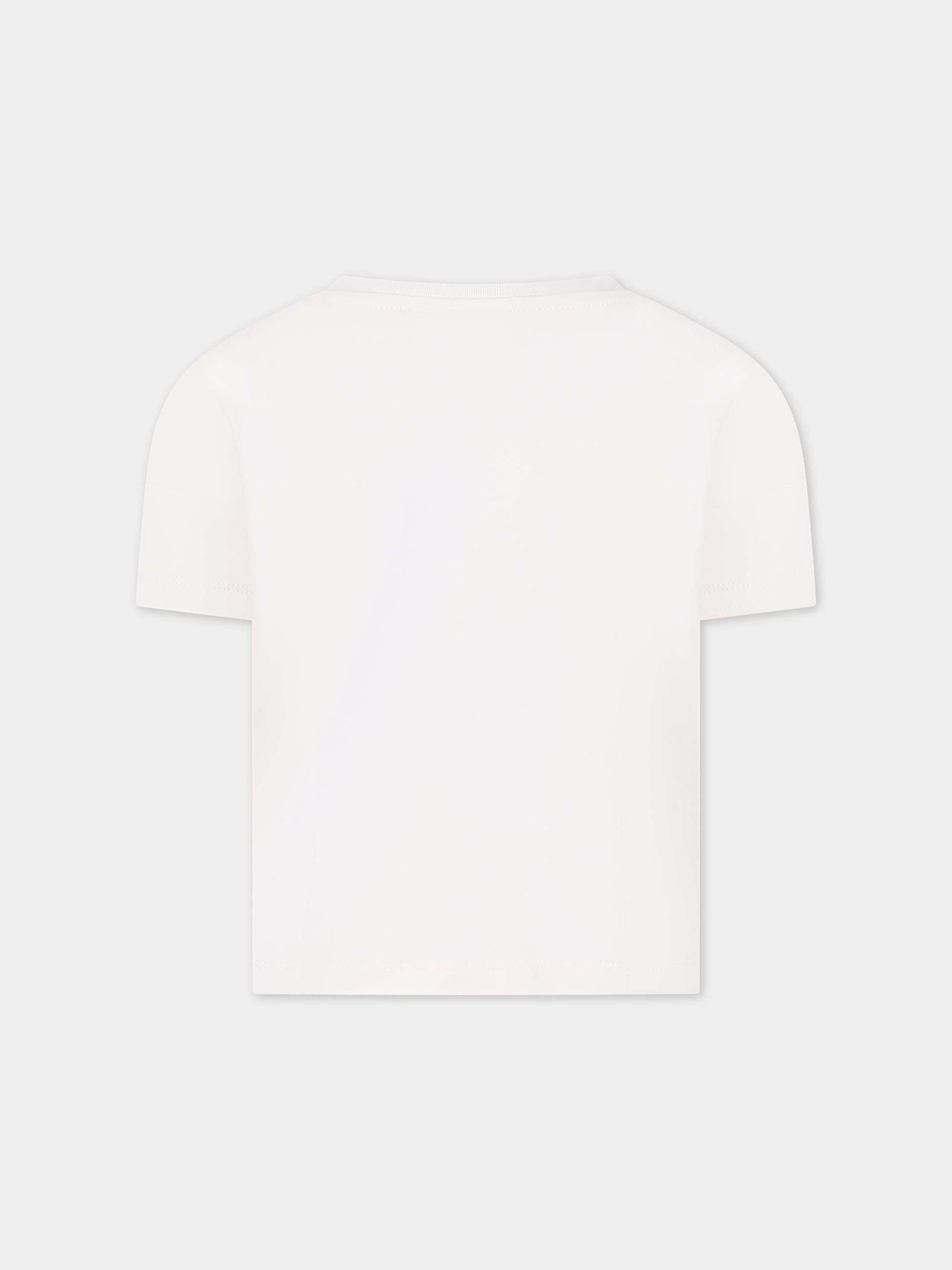 T-shirt avorio per bambina con smile,Molo,2S24A207 3449