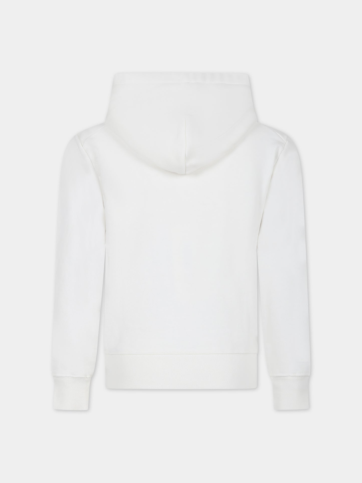 Felpa con cappuccio bianca per bambini con logo,Autry,KHPK 033W