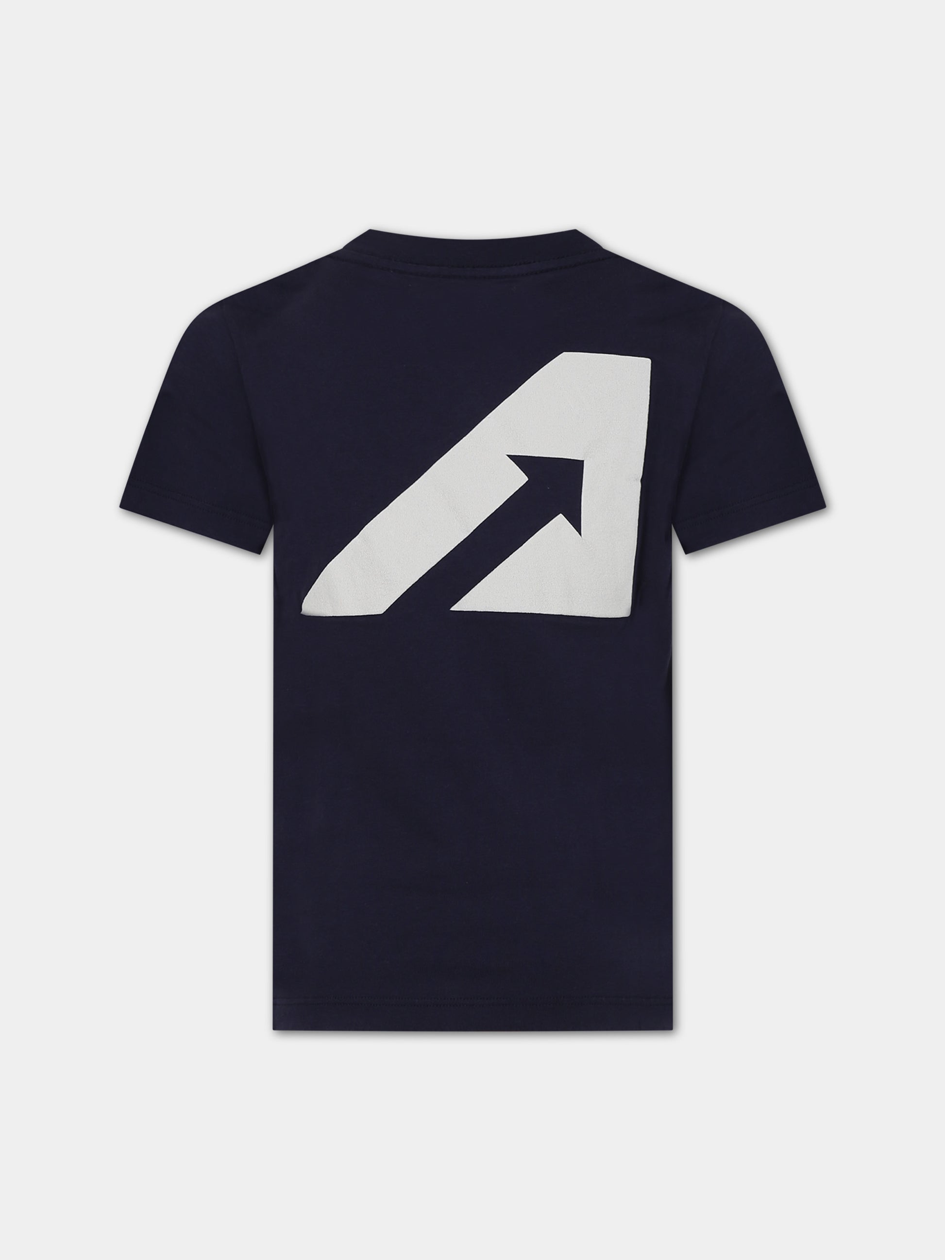 T-shirt blu per bambini con logo,Autry,KTPK 021B