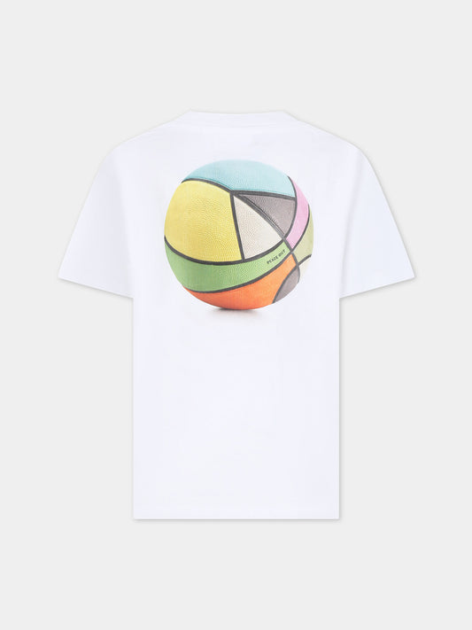 T-shirt bianca per bambino,Molo,1S24A212 3492