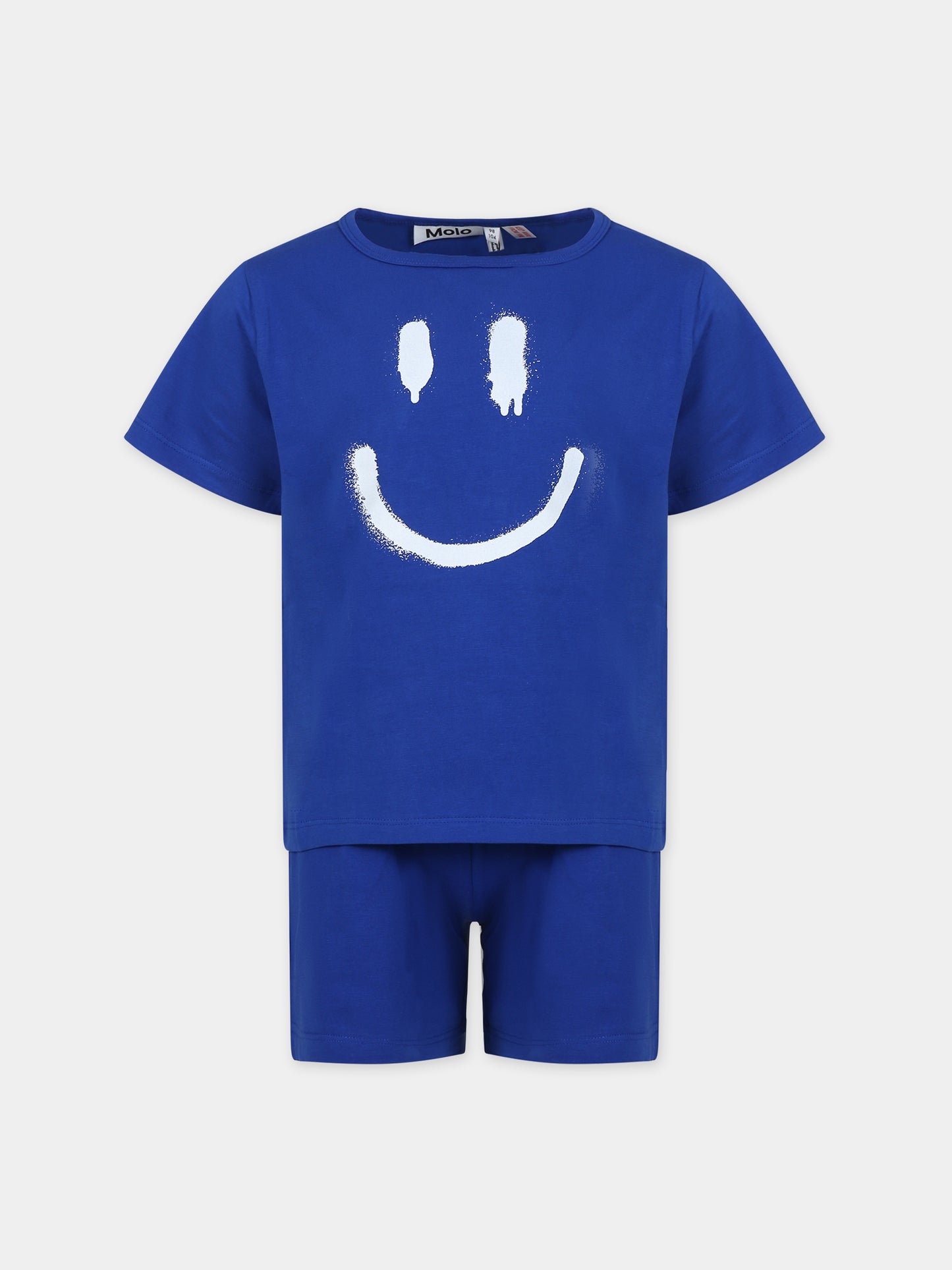 Pigiama blu bambini con smile,Molo,6S24R401 8336