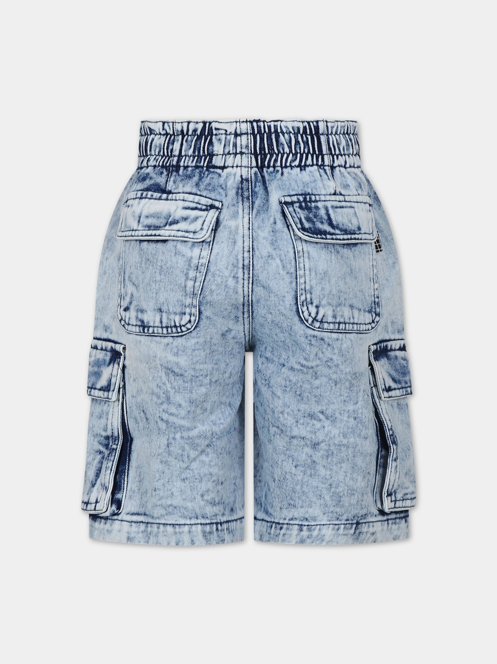 Shorts blu per bambino,Molo,1S24H107 1121