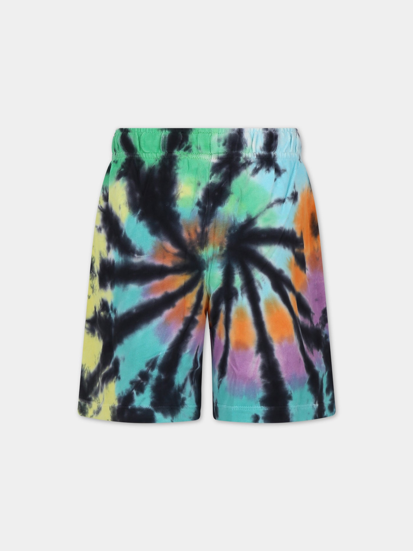 Shorts neri per bambino con stampa tie-dye,Molo,1S24H206 9084