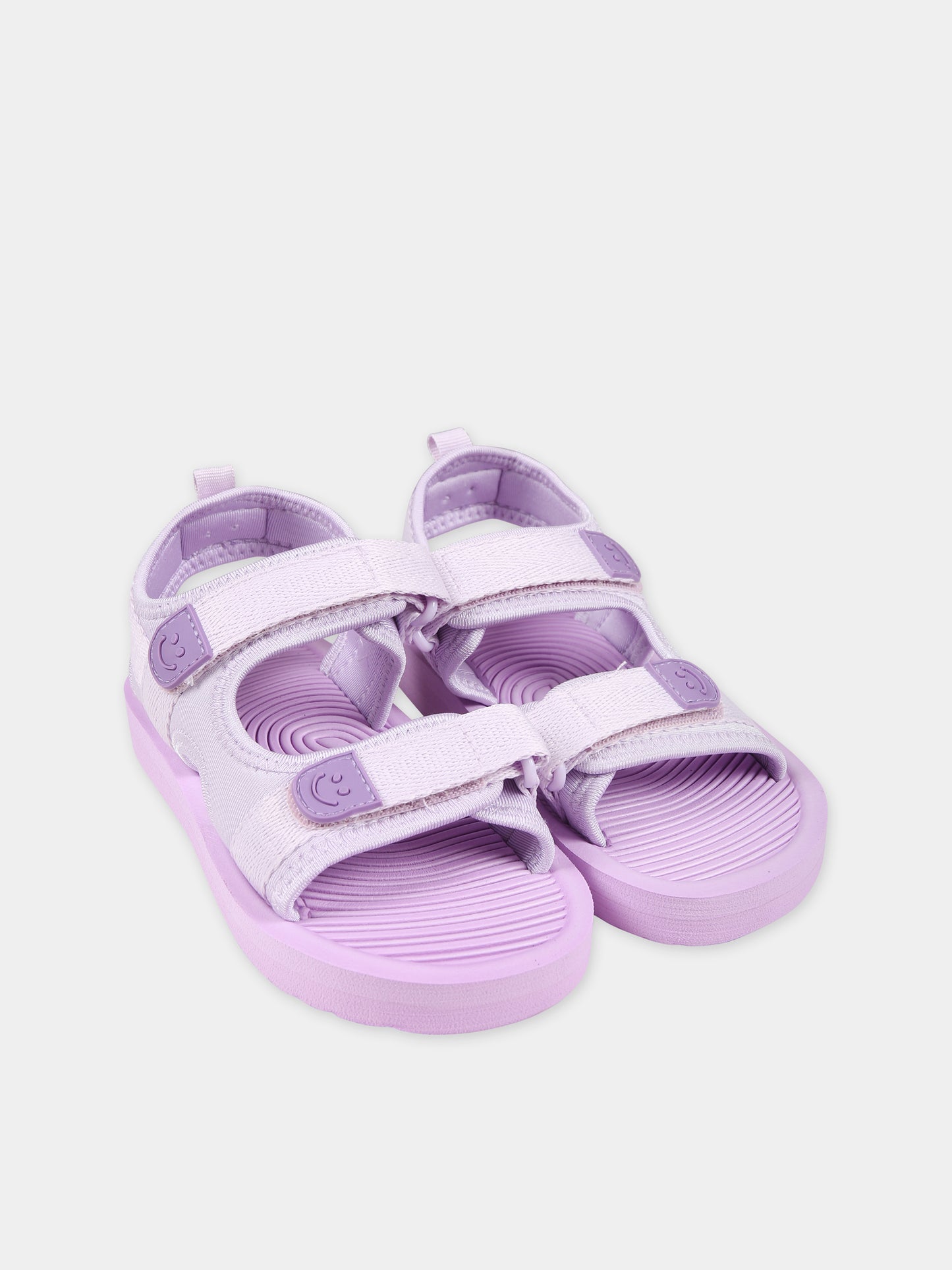 Sandali viola per bambina con logo,Molo,7S24U303 8848