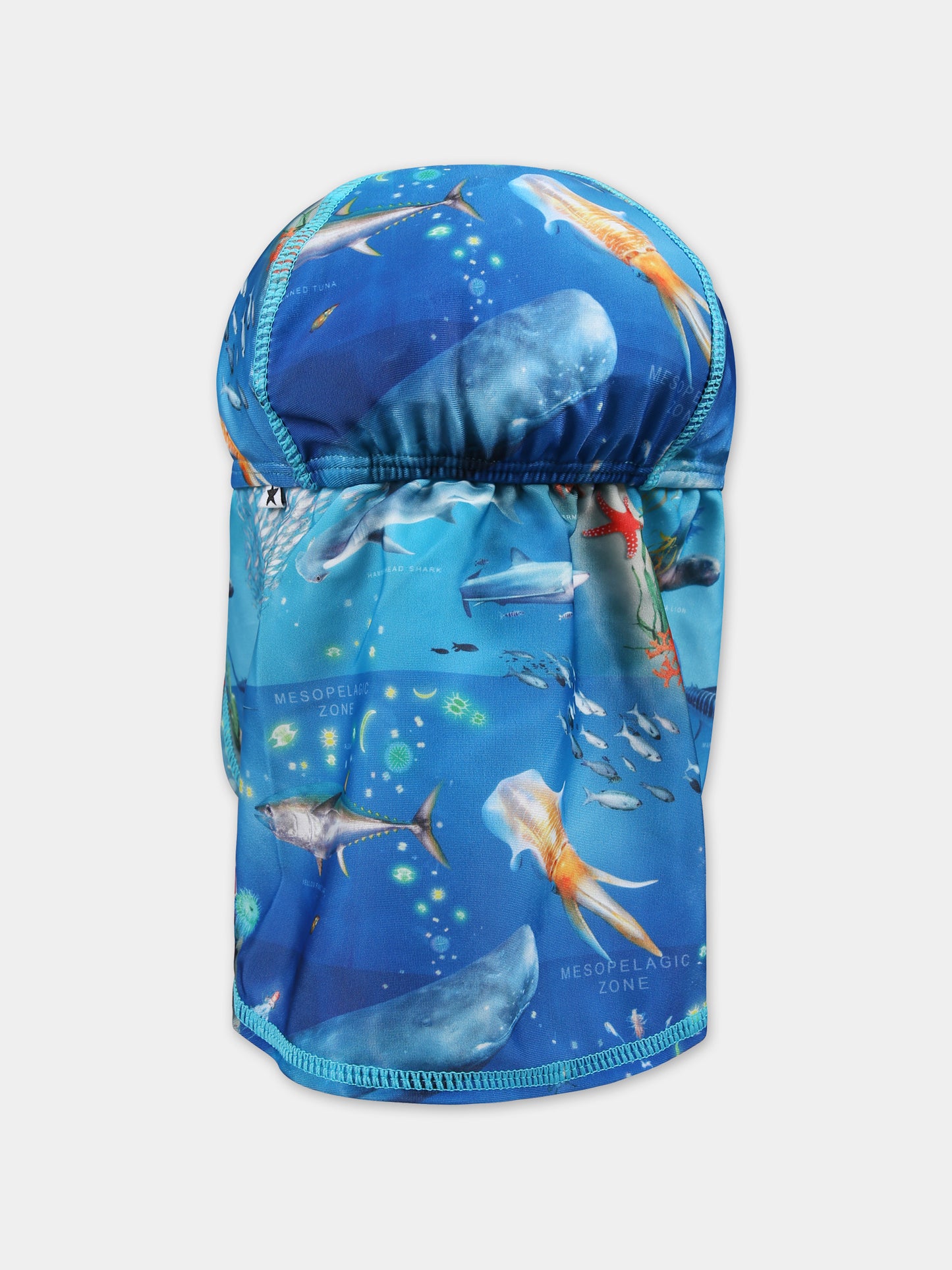 Cappello azzurro per bambino con animali marini,Molo,7S24Y302 9001