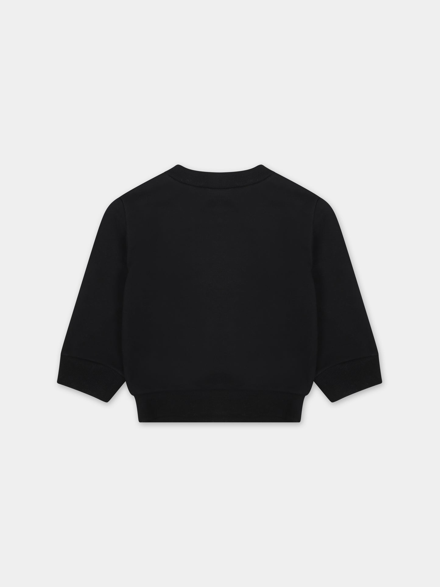 Felpa nera per neonato con logo,Dsquared2,DQ2143 D0A2F D2S781B DQ900