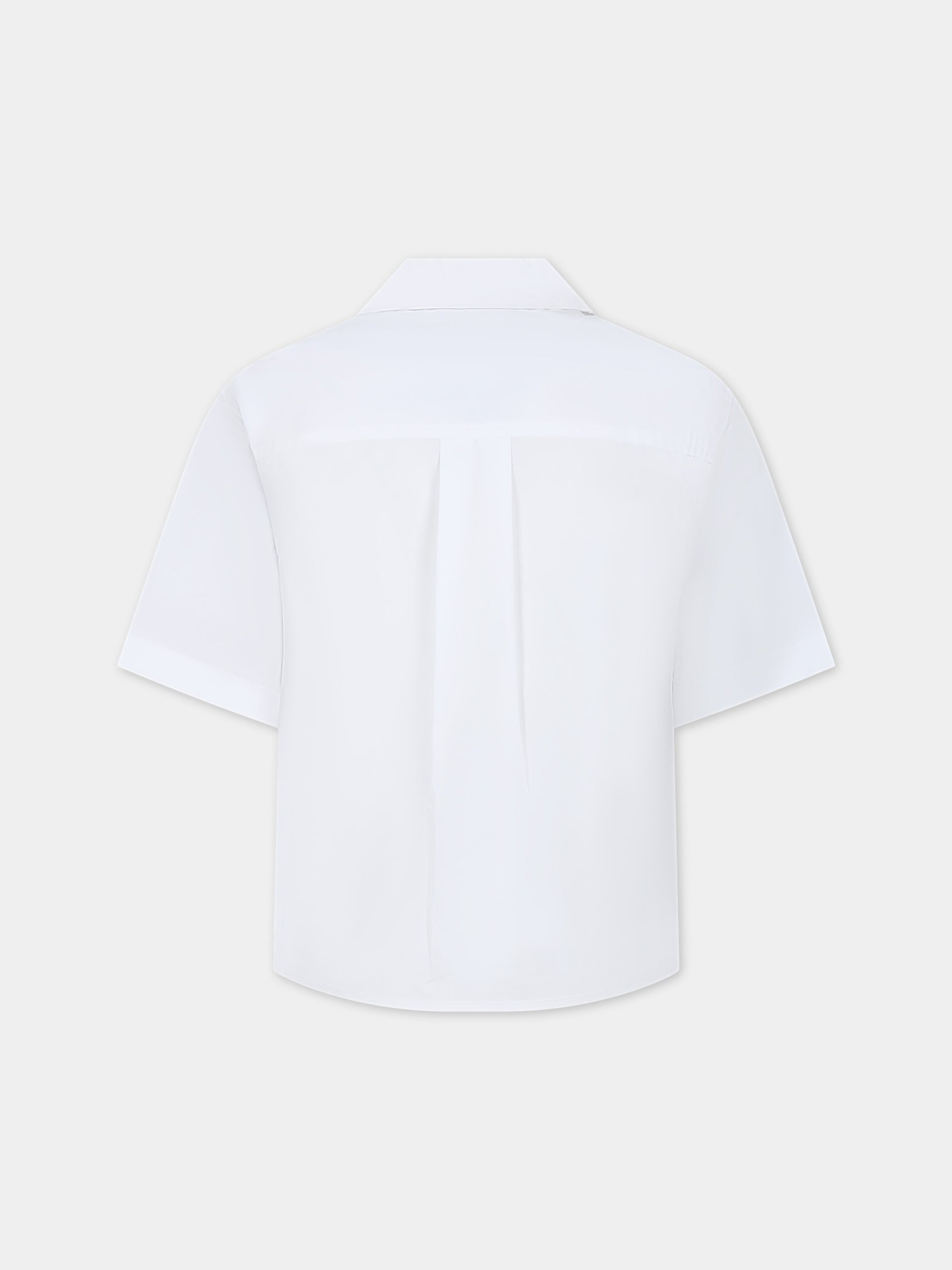 Camicia bianca per bambino con logo,Dsquared2,DQ2119 D007D D2C202M DQ100