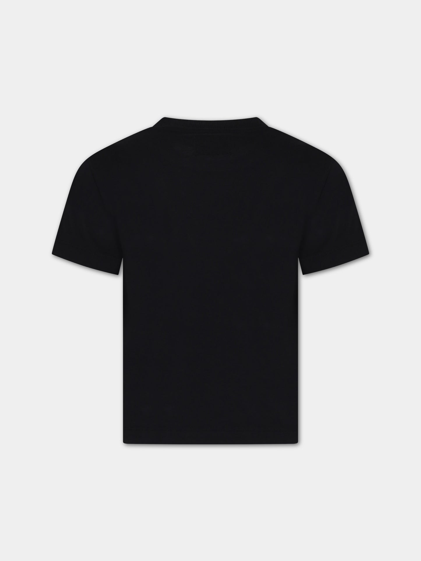 T-shirt nera per bambino con logo,C. P. Company,CNM008 LAA17 60100