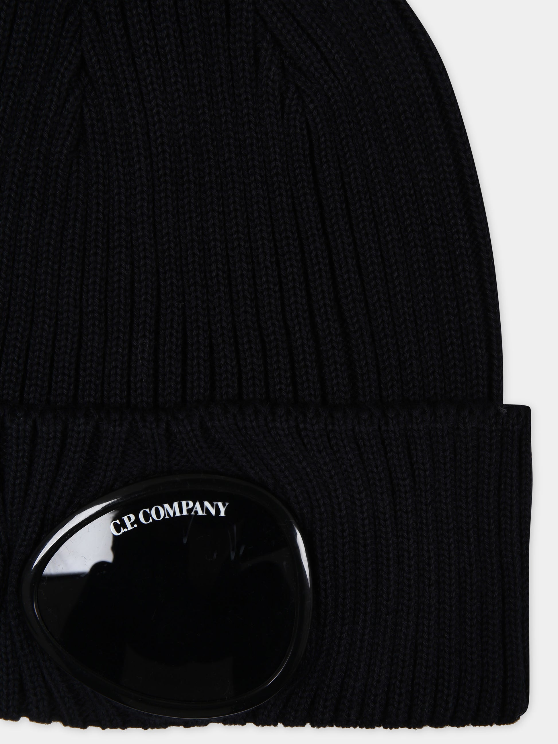 Berretto blu per bambino con dettaglio Goggle,C. P. Company,CUX007 LHE63 41150