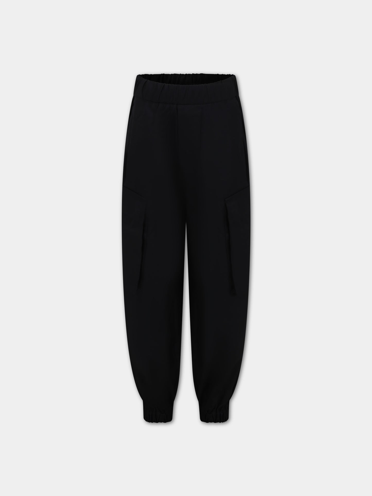 Pantaloni neri per bambini con logo,Mm6 Maison Margiela,M60215 MM036 MM6P48U M6900