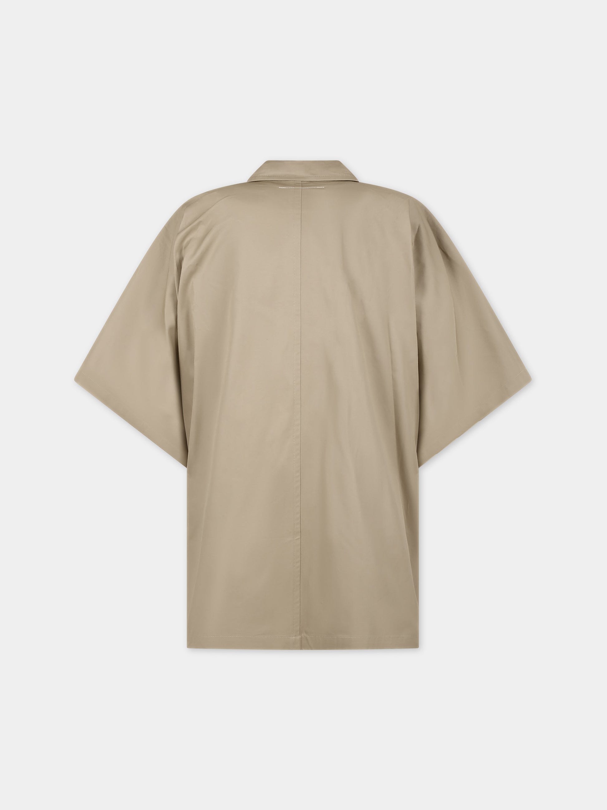 Cappa beige per bambina con logo,Mm6 Maison Margiela,M60501 MM036 MM6J69U M6700