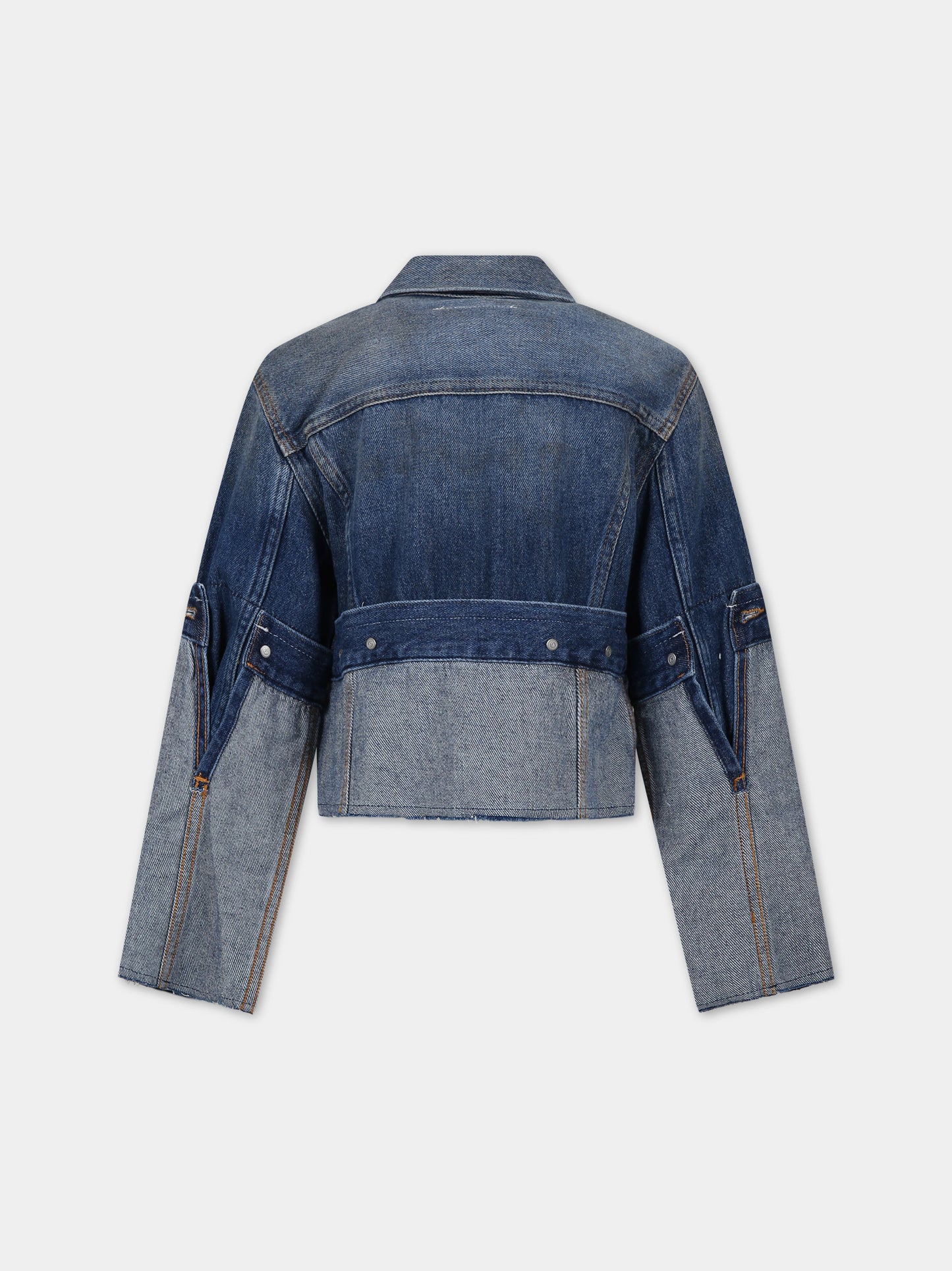 Giubbotto blu per bambina,Mm6 Maison Margiela,M60518 MM02I MM6J74U M601