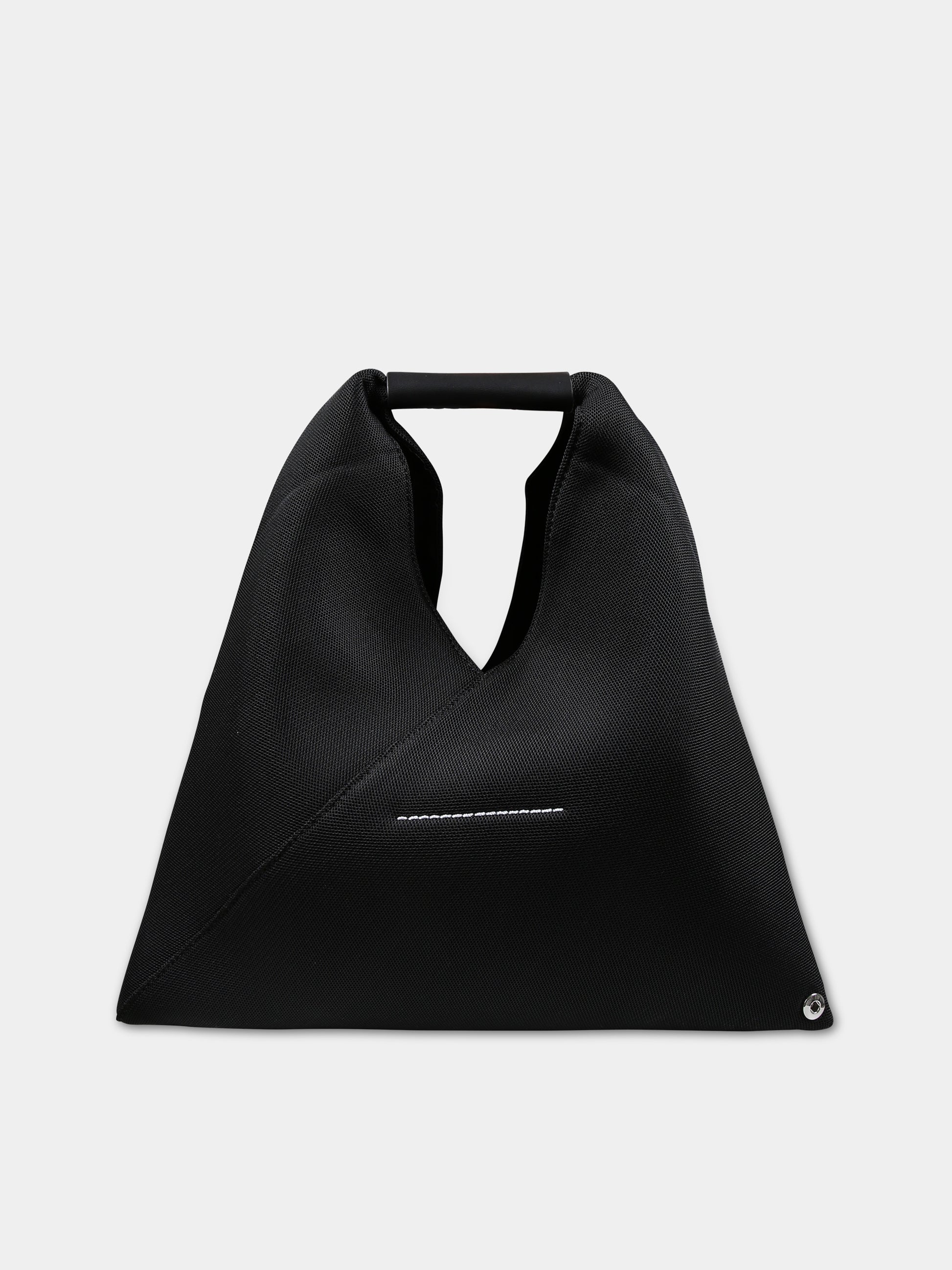 Borsa a mano nera per bambina,Mm6 Maison Margiela,M60606 P6414 JAPANESE MINI T8013