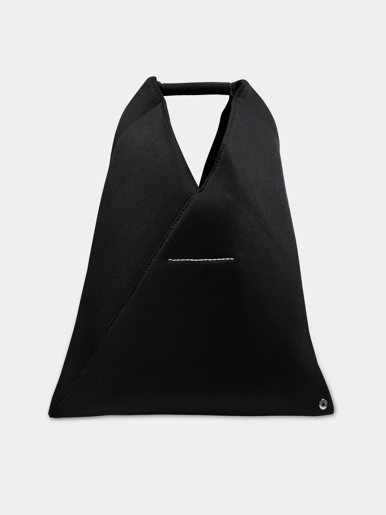 Borsa a mano nera per bambina,Mm6 Maison Margiela,M60607 P6414 JAPANESE SMALL T8013