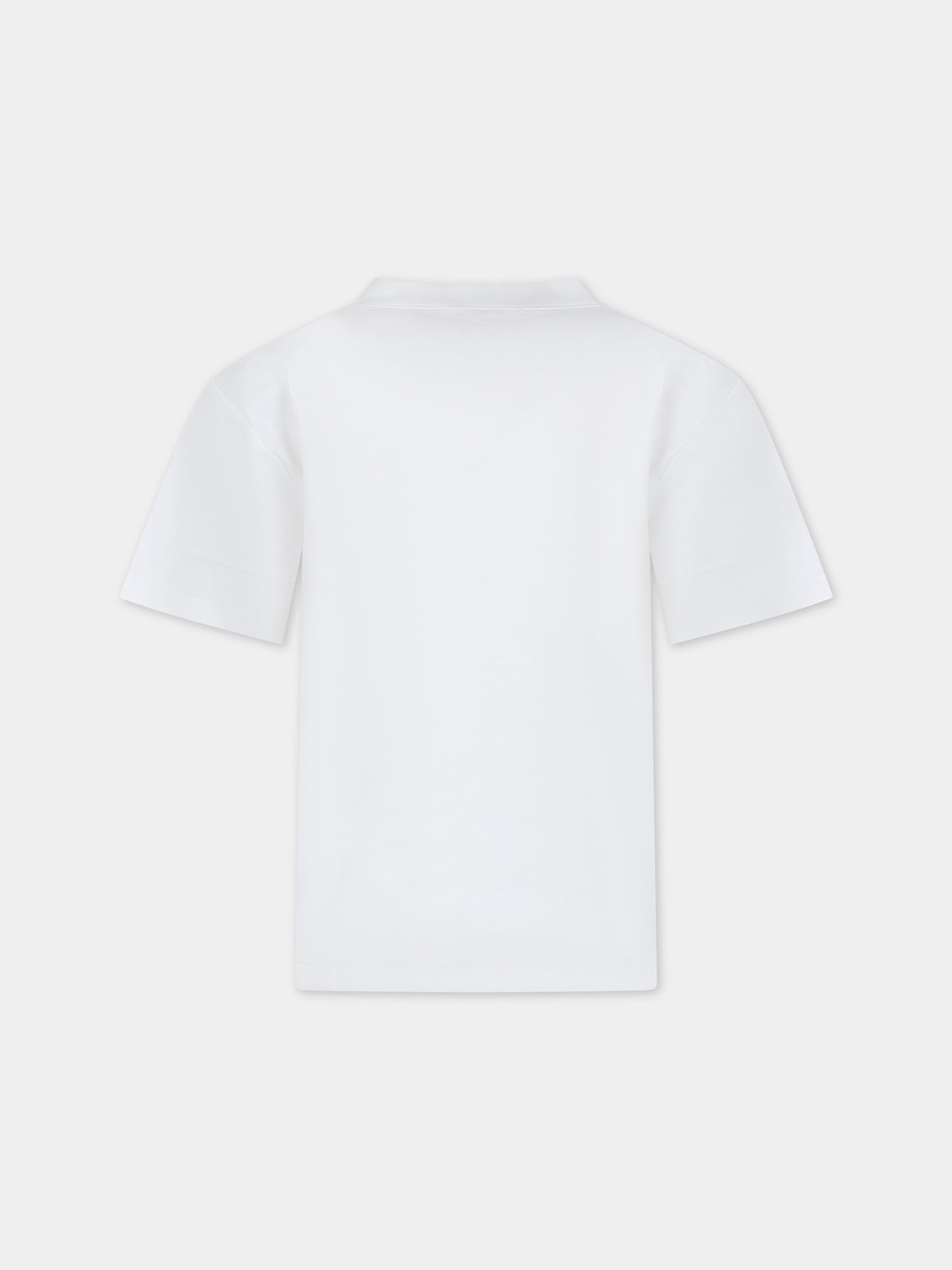 T-shirt bianca per bambino con logo,Gucci Kids,575114 XJF6L 9337