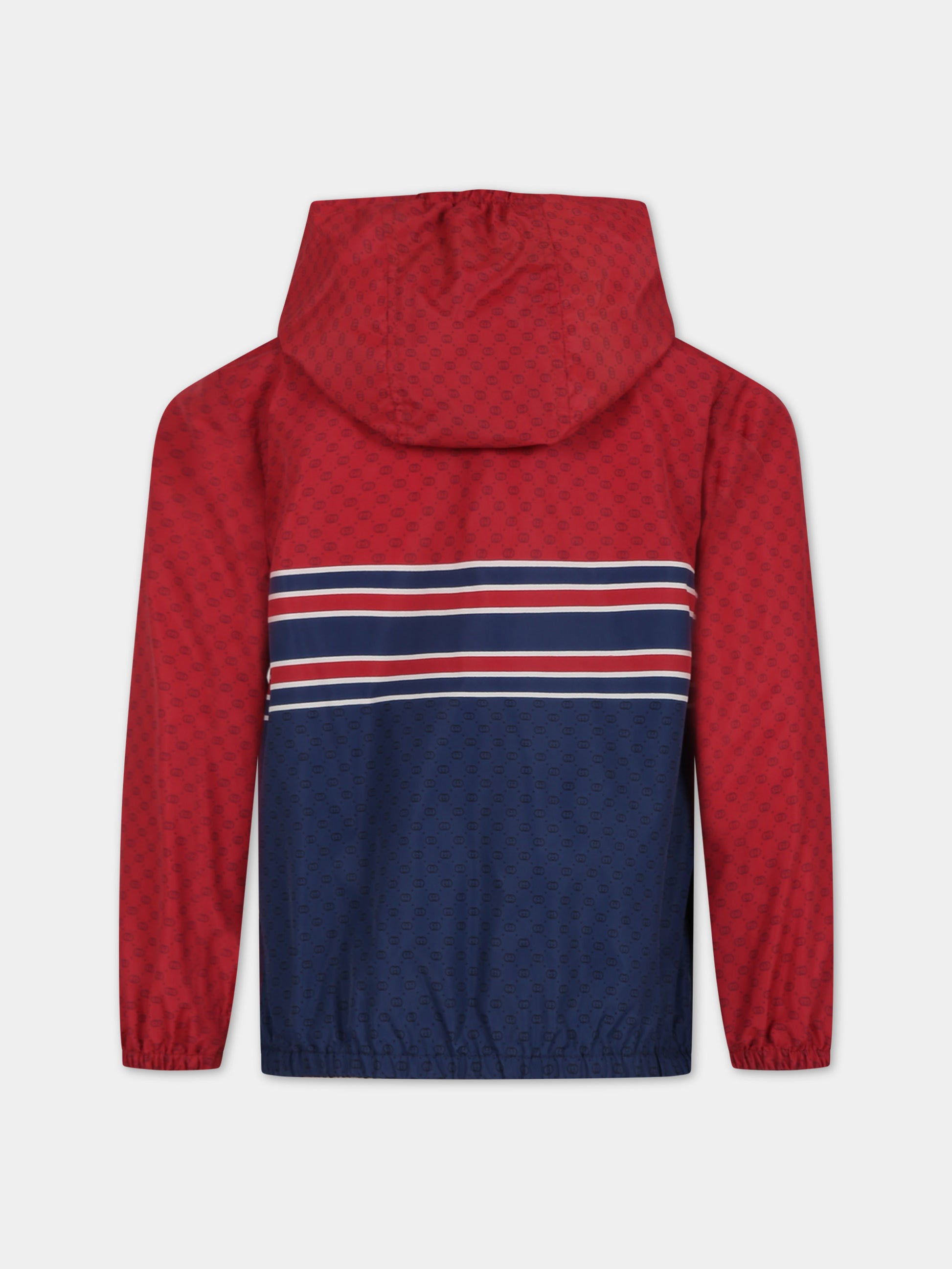 Giacca a vento per bambino con logo iconico GG,Gucci Kids,770534 XWA0L 4956