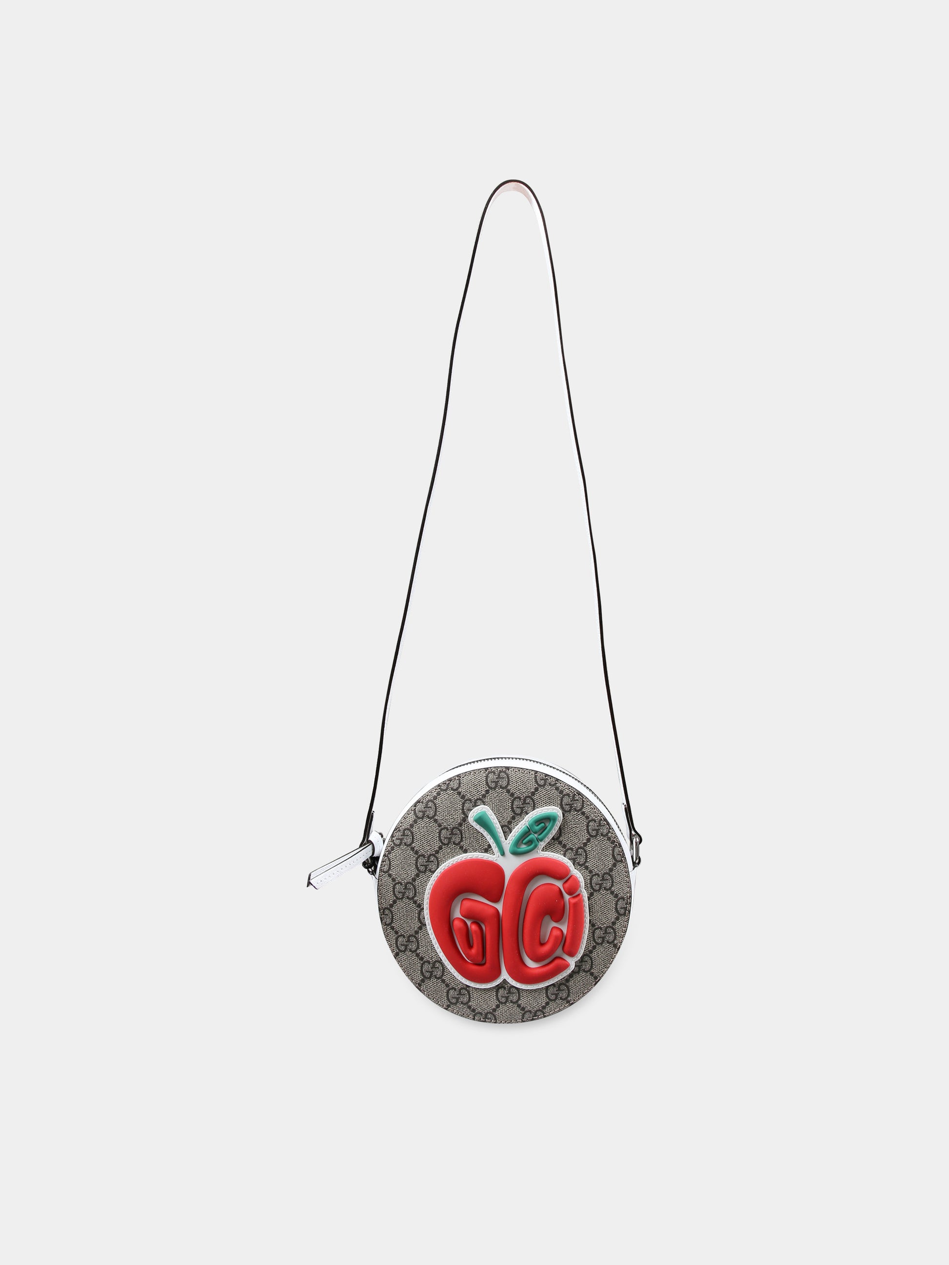 Borsa marrone per bambina con mela Gucci,Gucci Kids,774818 FAC0H 8649