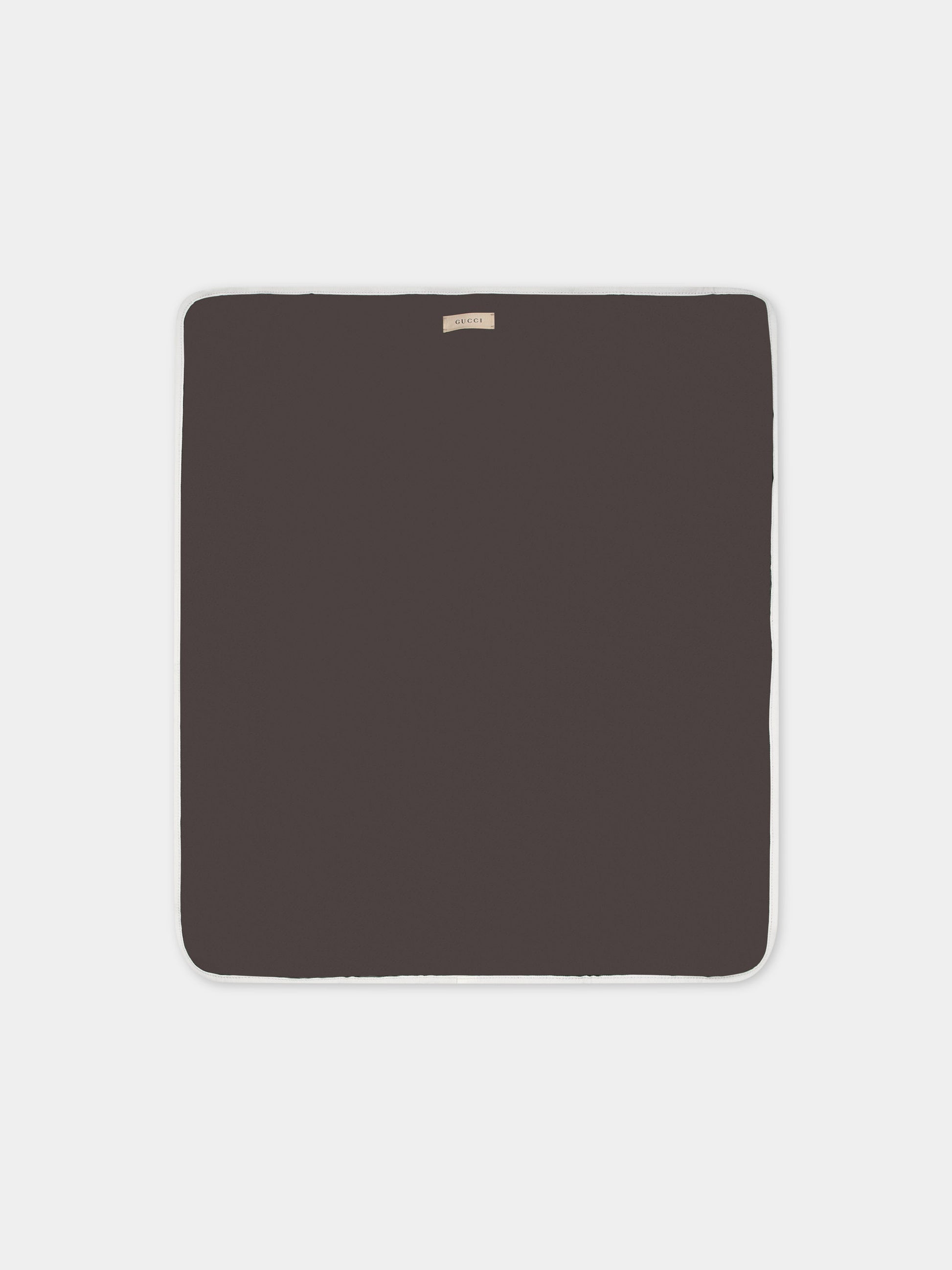 Borsa mamma beige con logo GG all-over,Gucci Kids,768116 FACPQ 8641