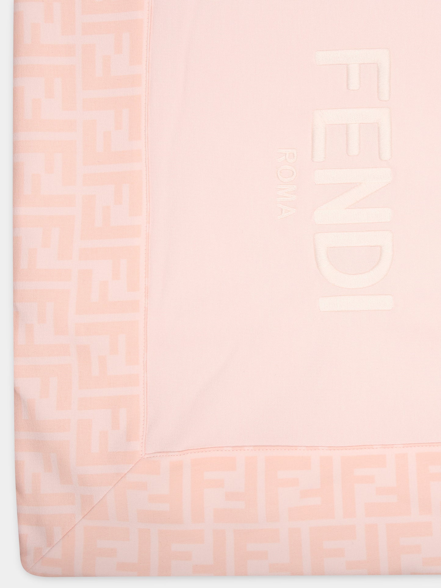 Coperta rosa per neonata con logo,Fendi Kids,BUJ267 AQT8 F0C11