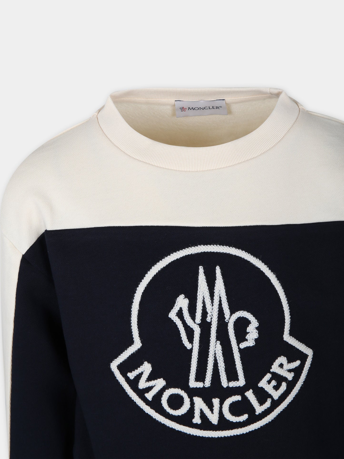 Completo blu per bambina con logo,Moncler Kids,954 8M00008 809AG F70