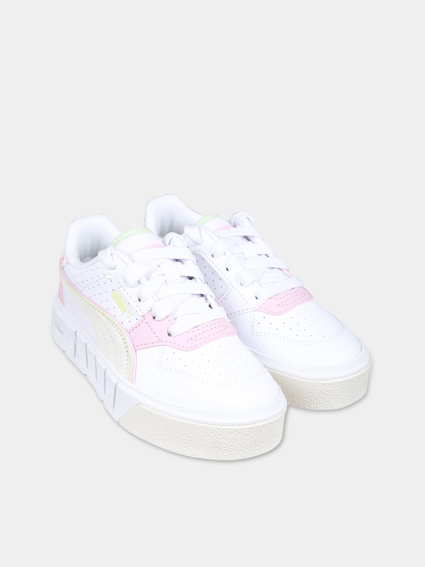 Sneakers Cali bianche per bambina con logo,Puma,24SMPU395381 01