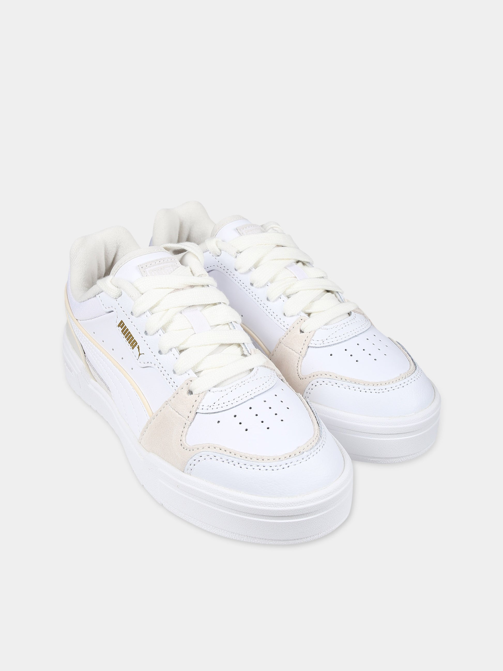 Sneakers basse bianche CA Pro Lux III per bambinI,Puma,24SMPU396600 01