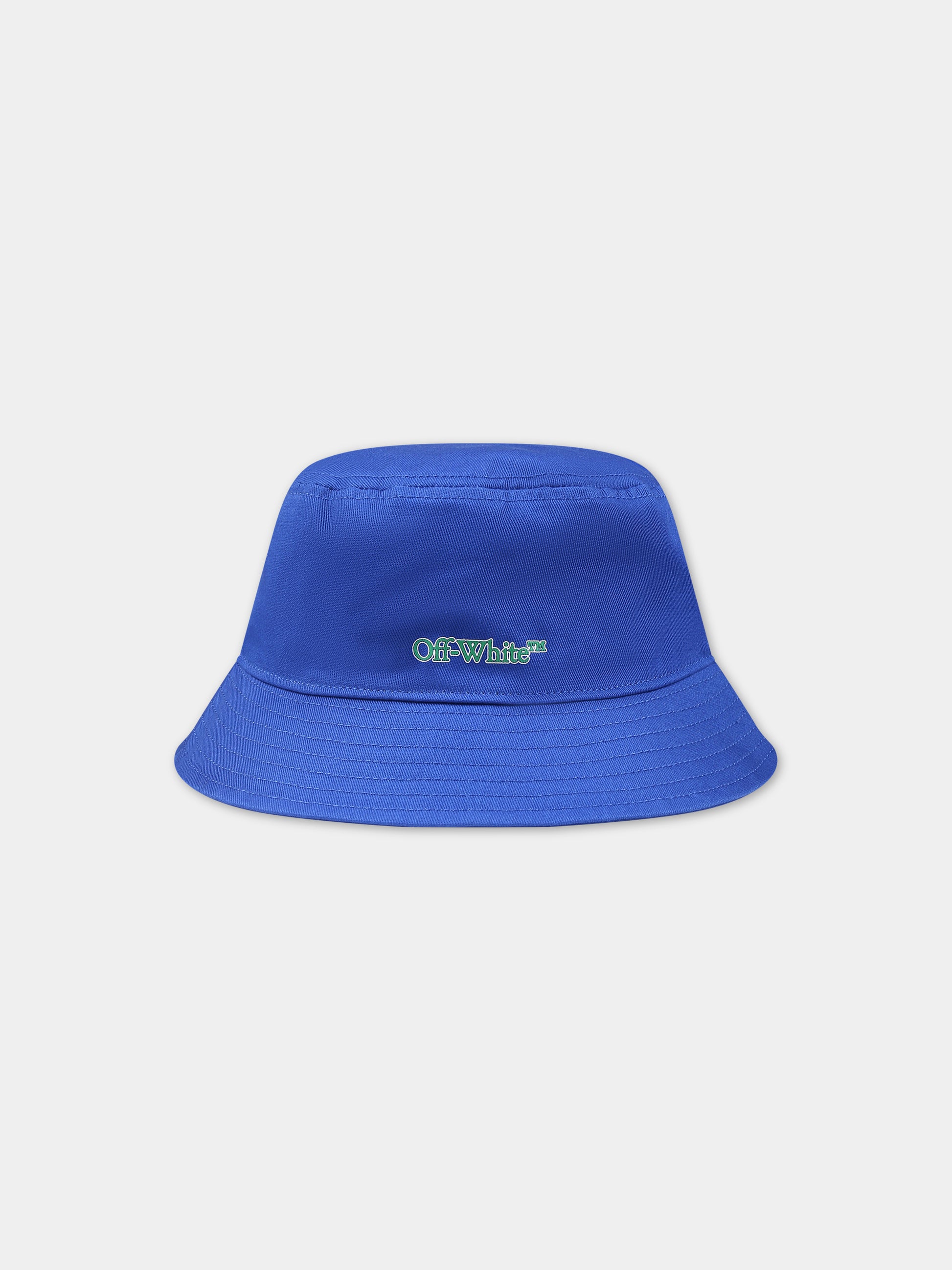 Cloche blu per bambino con logo,Off White,OBLA001S24FAB0014555