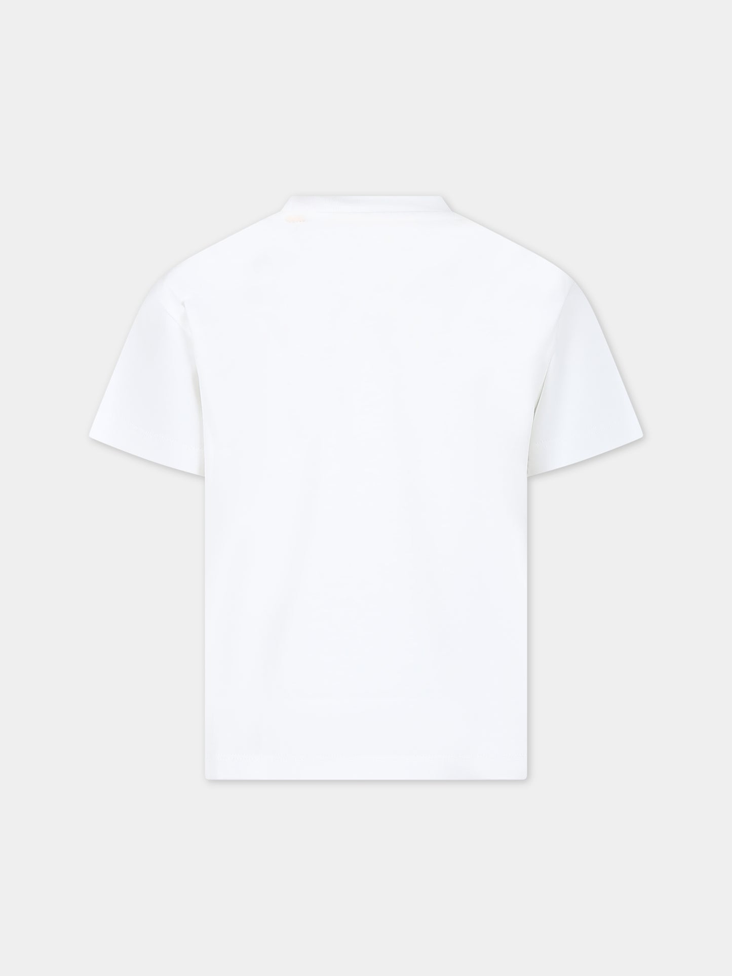 T-shirt bianca per bambina con logo,Off White,OGAA001S24JER0040132