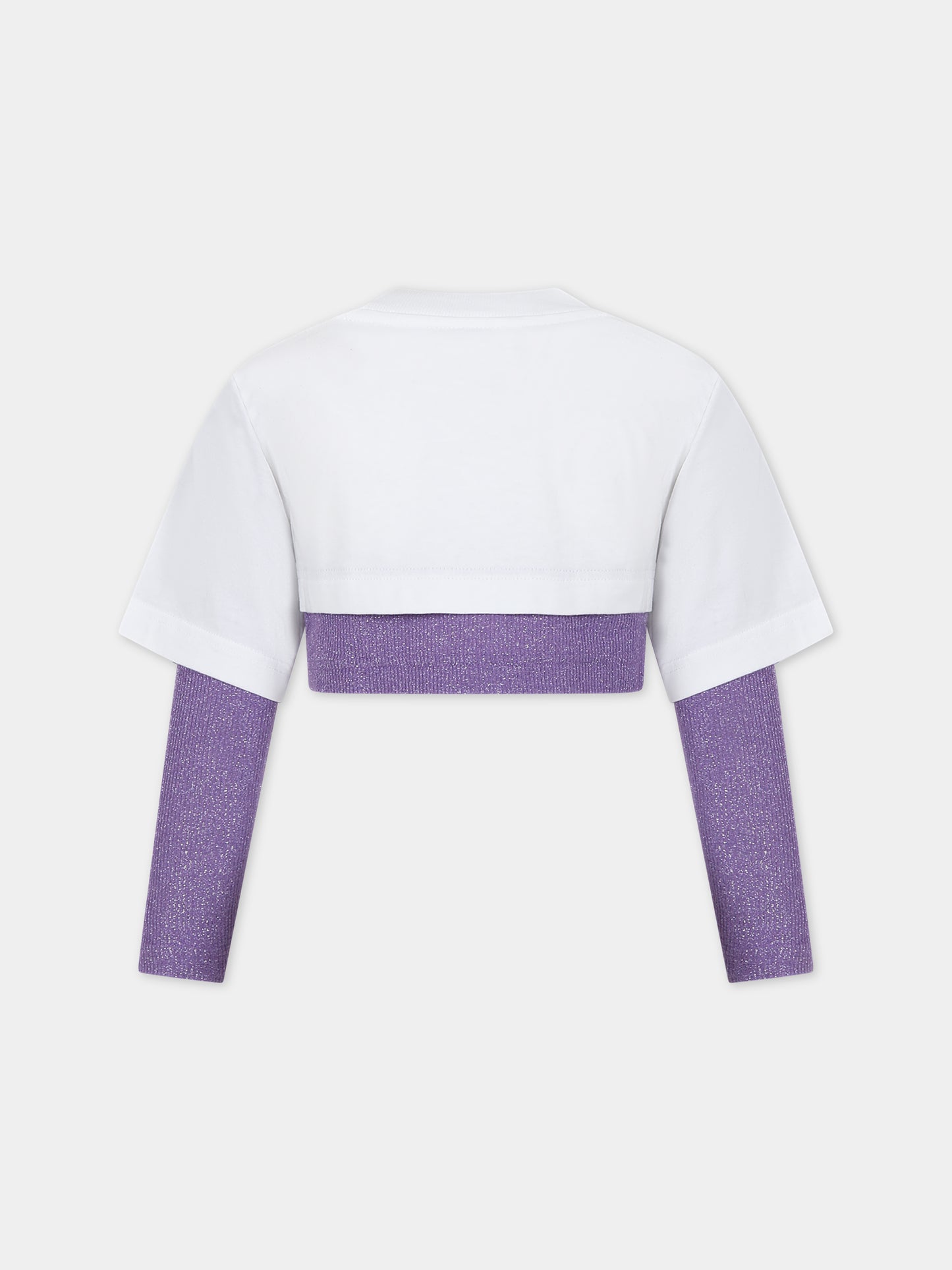 T-shirt bianca per bambina,Palm Angels,PGAB005S24JER0013636