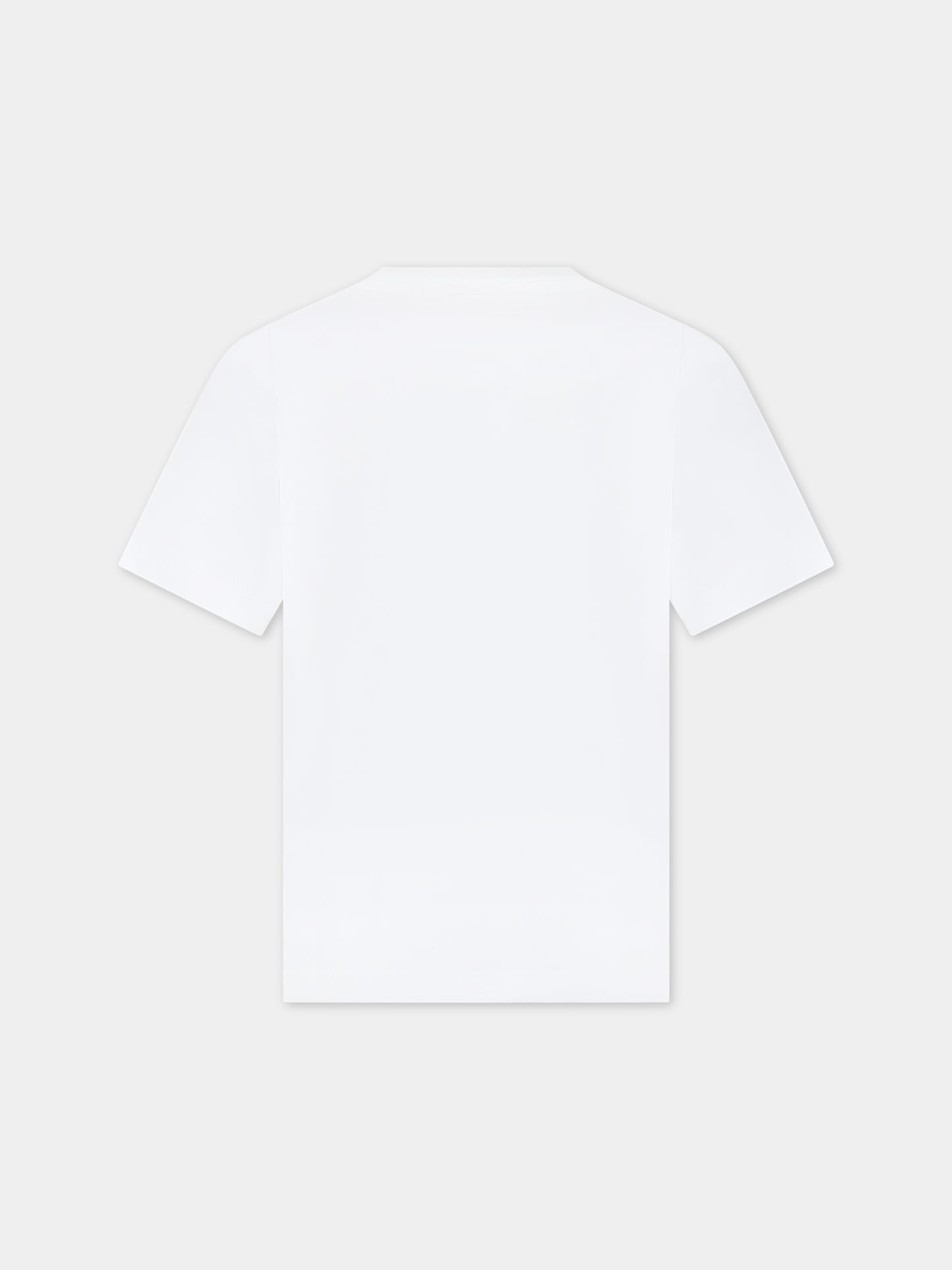 T-shirt bianca per bambino con stampa toast,Stella Mccartney Kids,TU8S11 Z0434 101