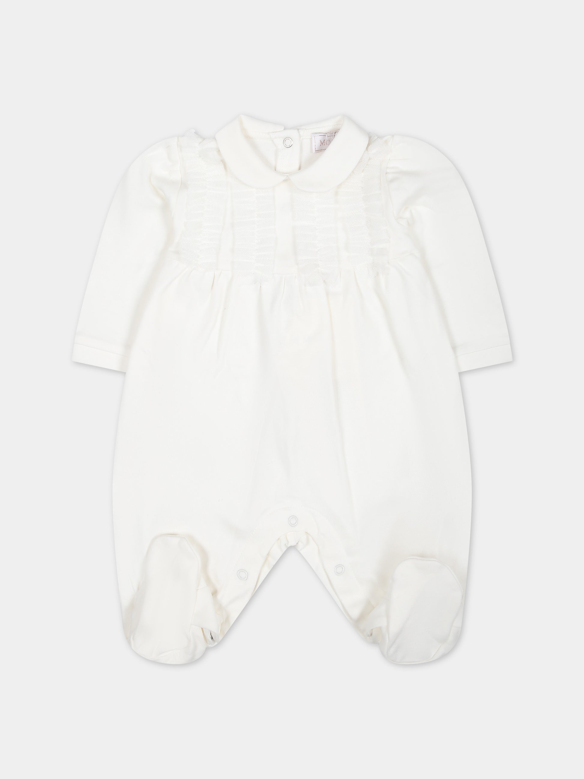 Set per neonata con cuore e rouches,Monnalisa,35C507 3000 0001