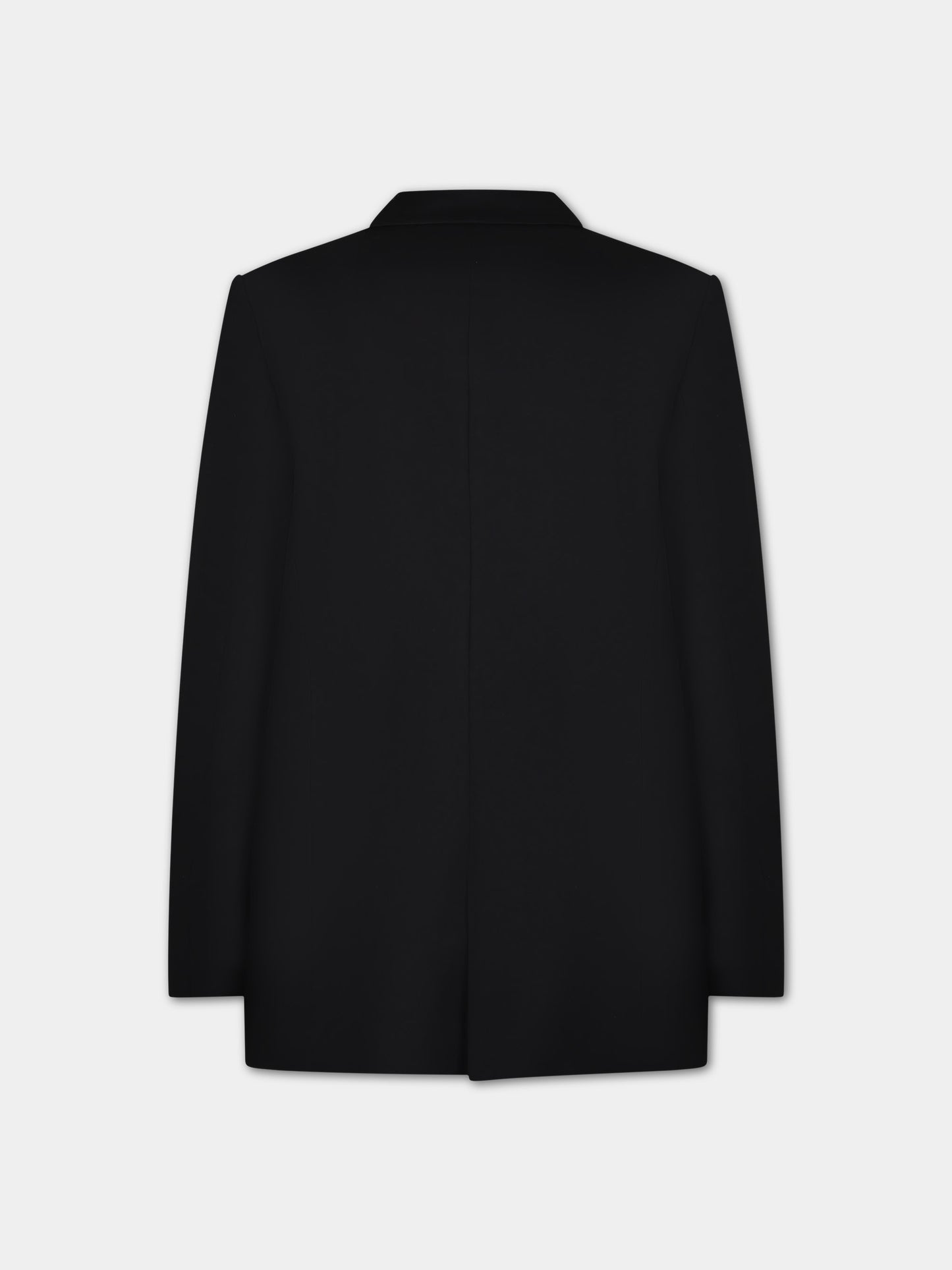 Giacca nera per bambina con iconici bottoni,Balmain Kids,BU2P14 G0124 930