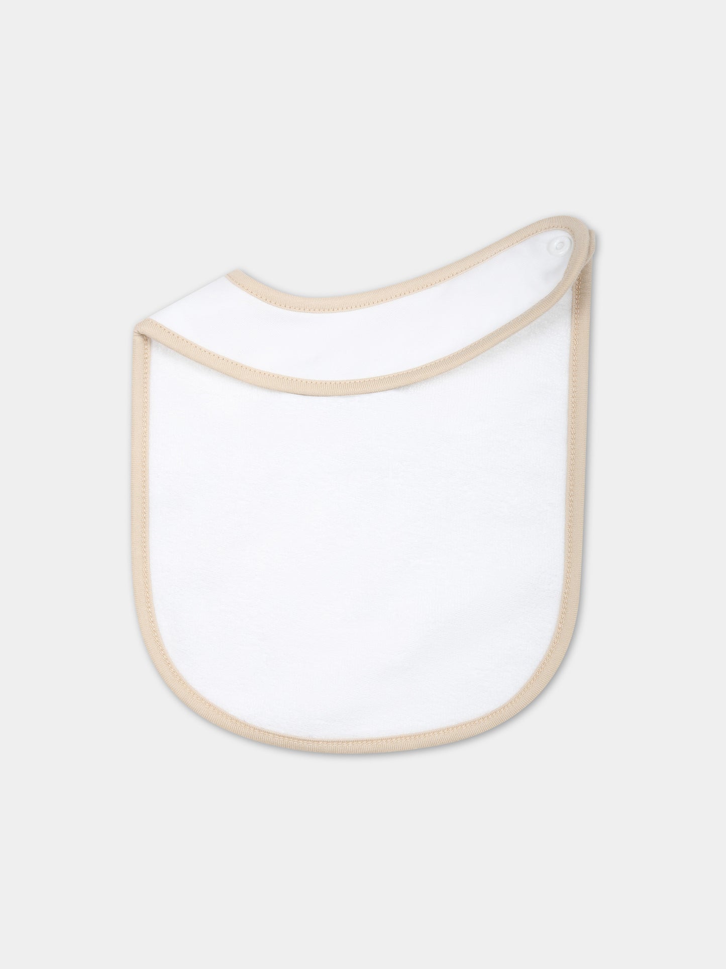 Set tutina beige per neonati con logo,Balmain Kids,BUB54A Z0057 100BG